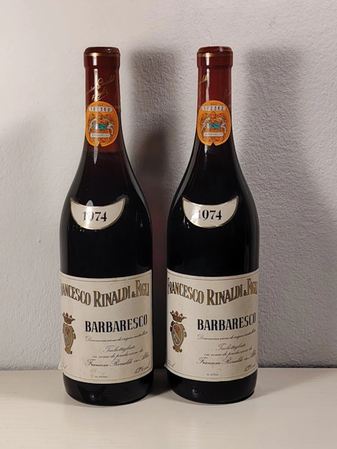 1974 Francesco Rinaldi - Barbaresco - 2 Bottles (0.75L)