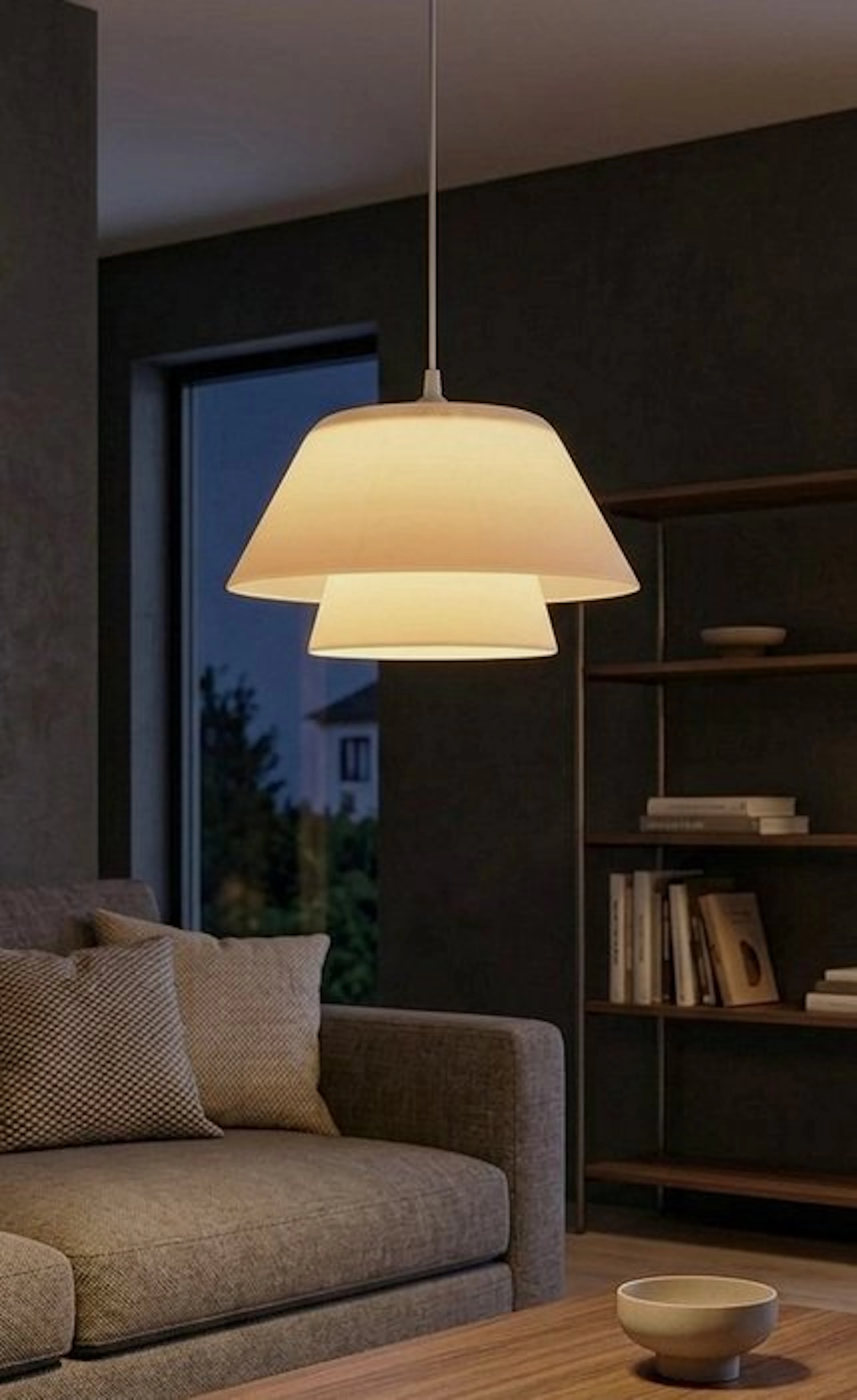 LL Pure White - Eco basiertes Material - Hanging lamp - Danish design