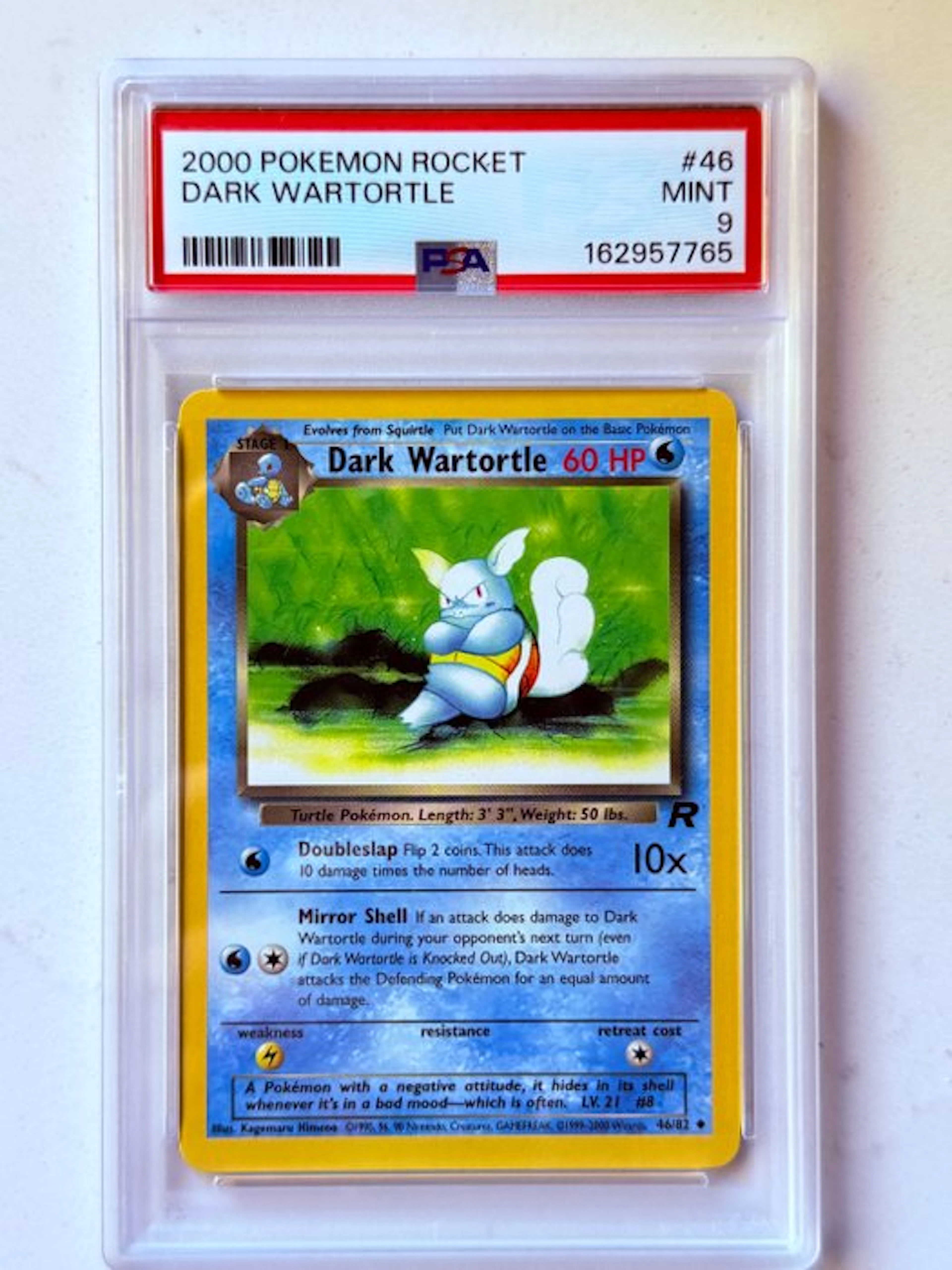 Pokémon - 1 Graded card - Dark Wartortle 46 - PSA 9 - Various sets