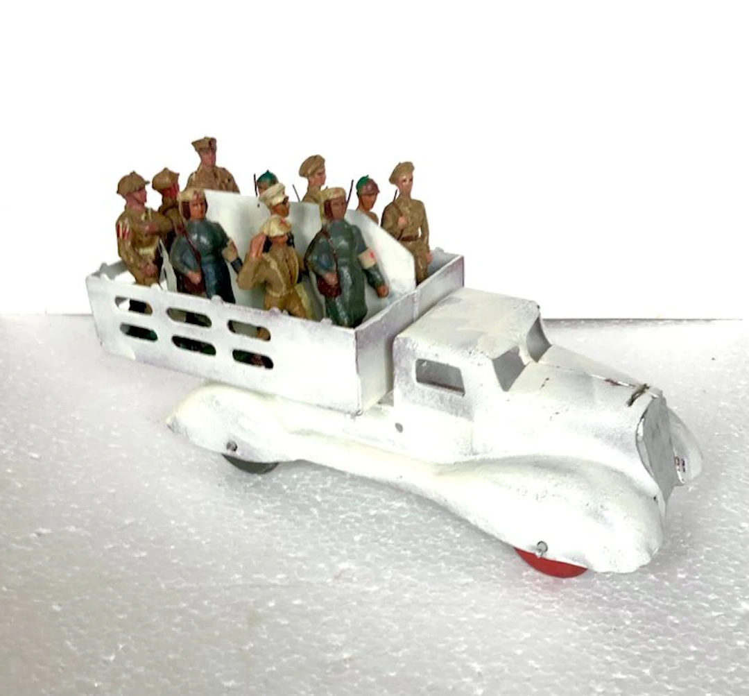 barclay - Military miniature figurine - Tin legertruck...