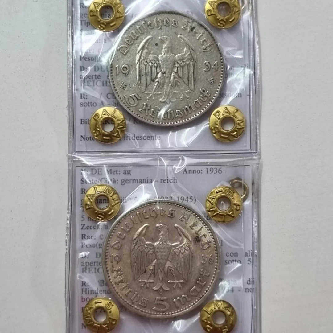 Germany. III Reich. 5 Reichsmark 1934-1936 (No reserve price)