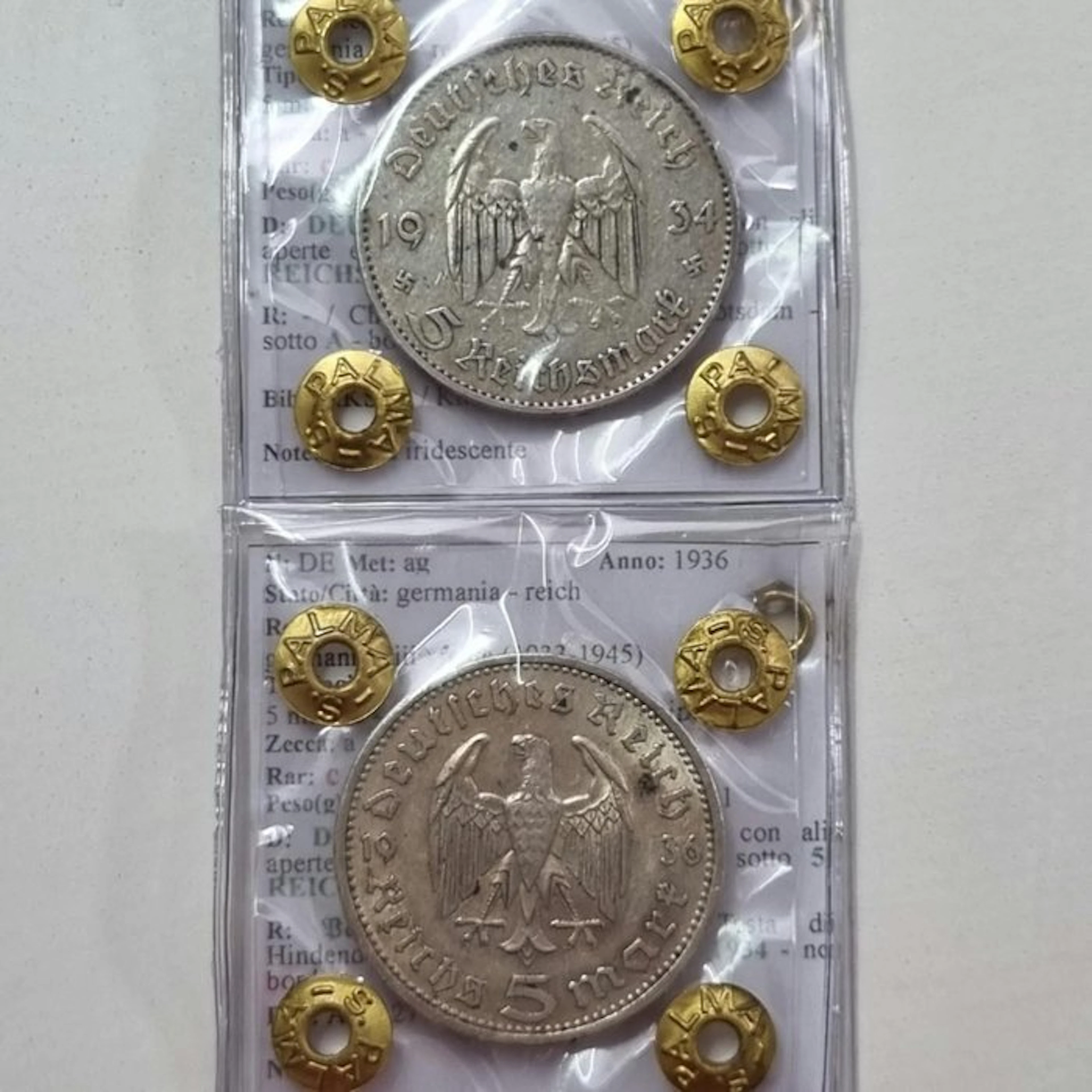 Germany. III Reich. 5 Reichsmark 1934-1936 (No reserve price)
