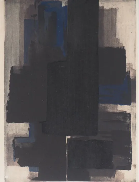 Pierre Soulages (1919-2022) - Composition 1956
