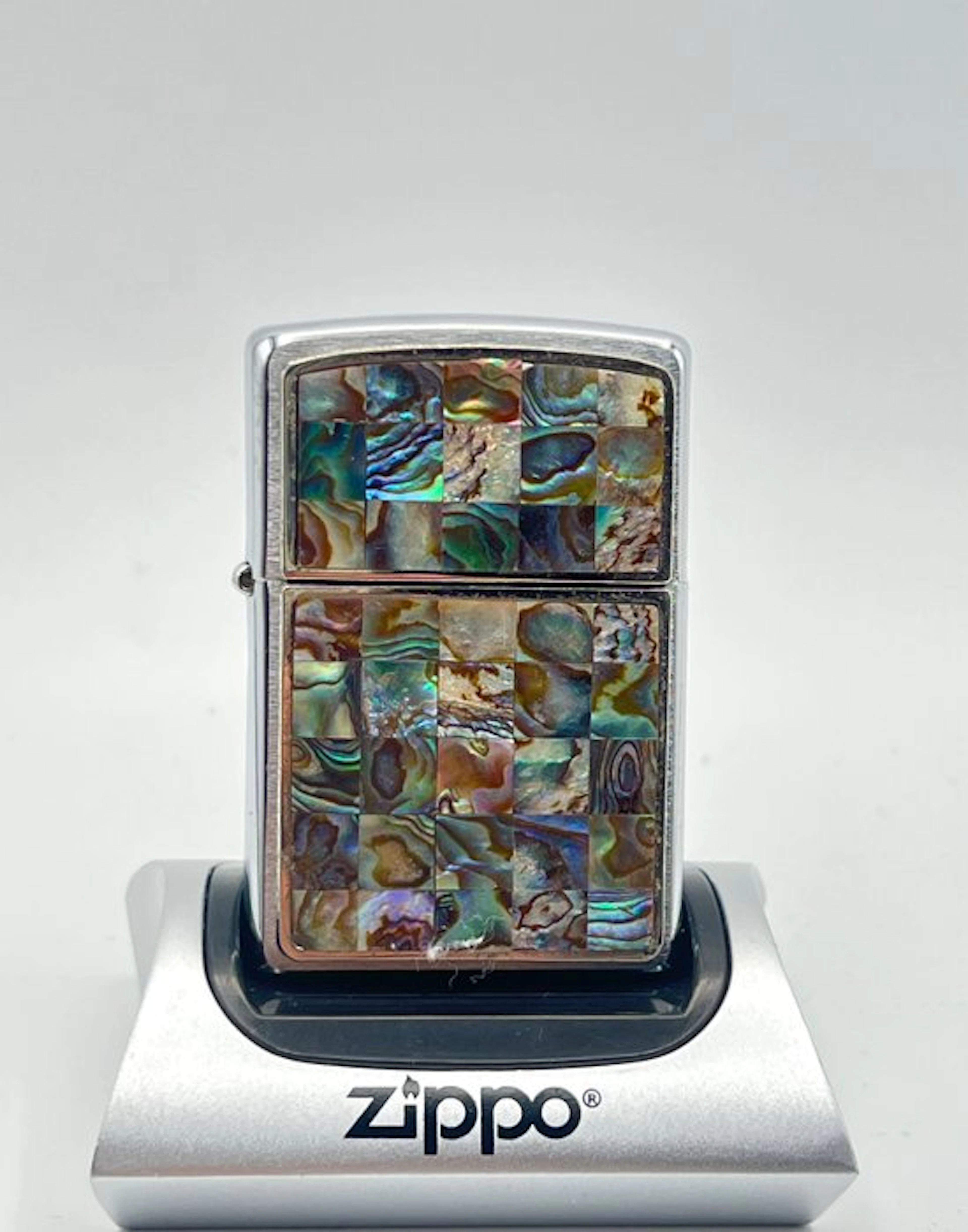 Zippo - Mother of Pearl Mosaic Inlay - Abalone Shell (E...