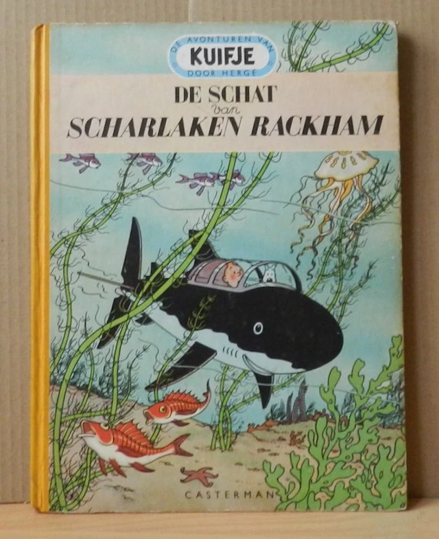 Kuifje 12 - De Schat van de Scharlaken Rackham - 1 Album - Reprint - 1952