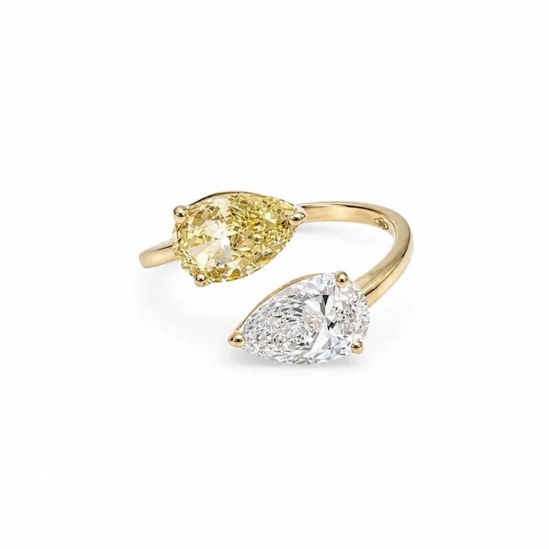 No reserve price - Ring - 14 kt