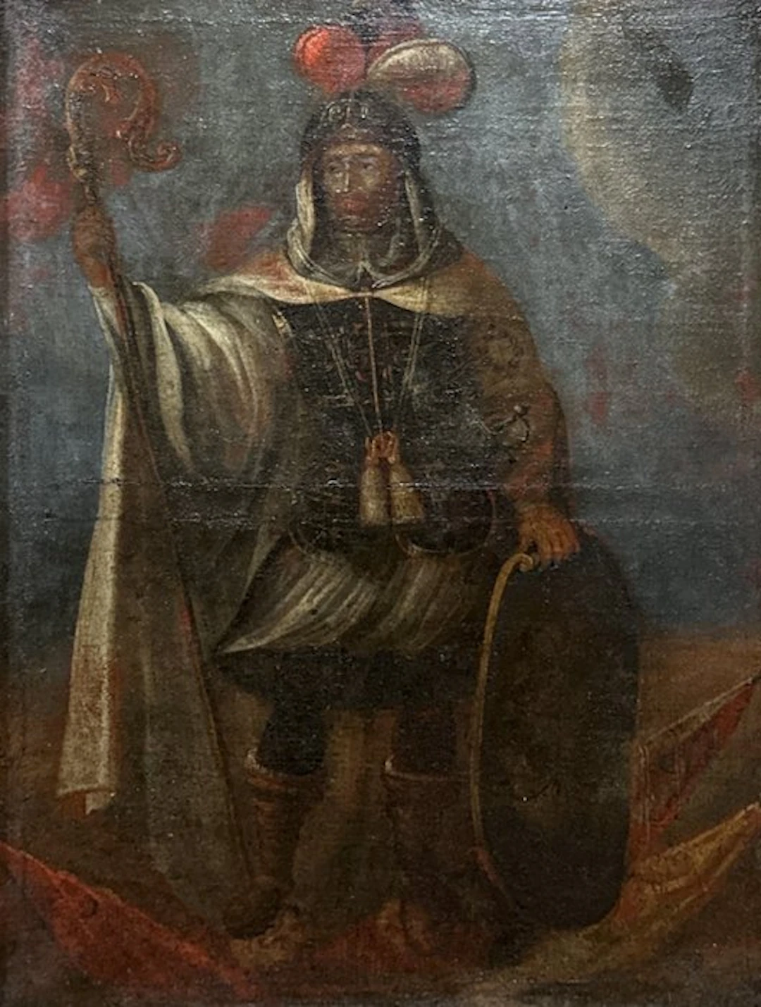 École du Cusco (XVIII) - Portrait du Sapa Inca Pachacutec
