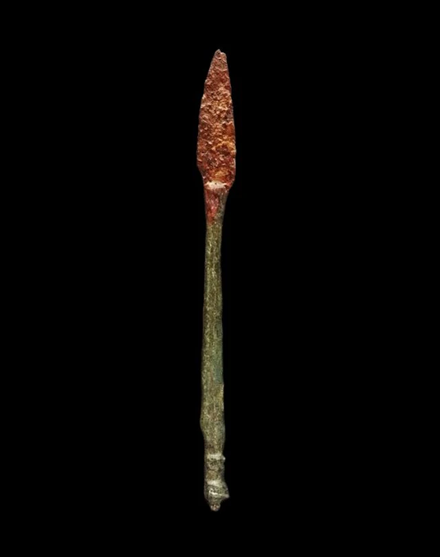 Ancient Roman - Roman bronze and iron scalpel knife - 1st / 3rd century AD.