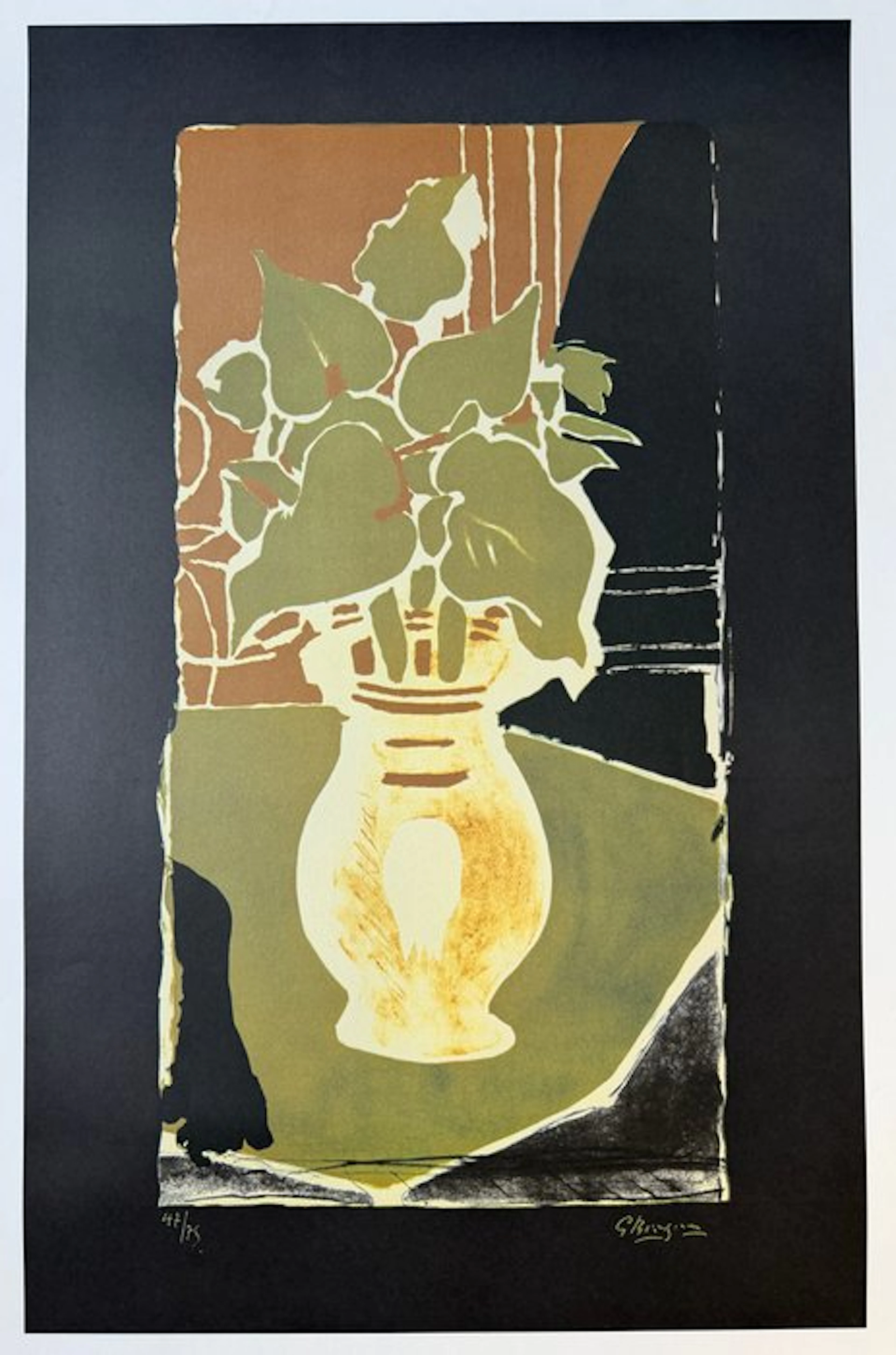 Georges Braque (1882-1963) - Feuilles couleurs lumière, 1953