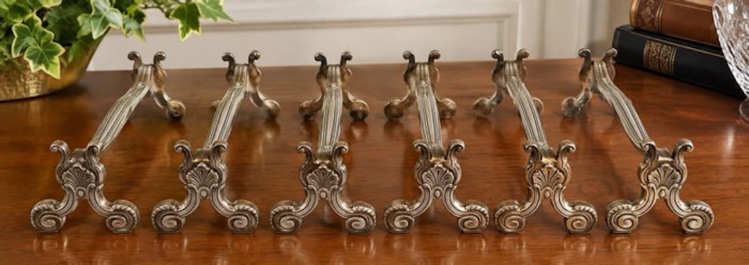 Christofle - Knife rest (6) - Louis XIV - Silverplated - Vintage