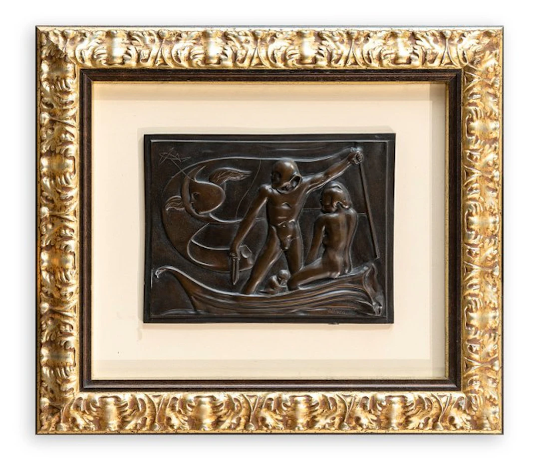 Ugo Attardi (1923-2006) - Sculpture, Ulisse - 27 cm - Bronze - 1980