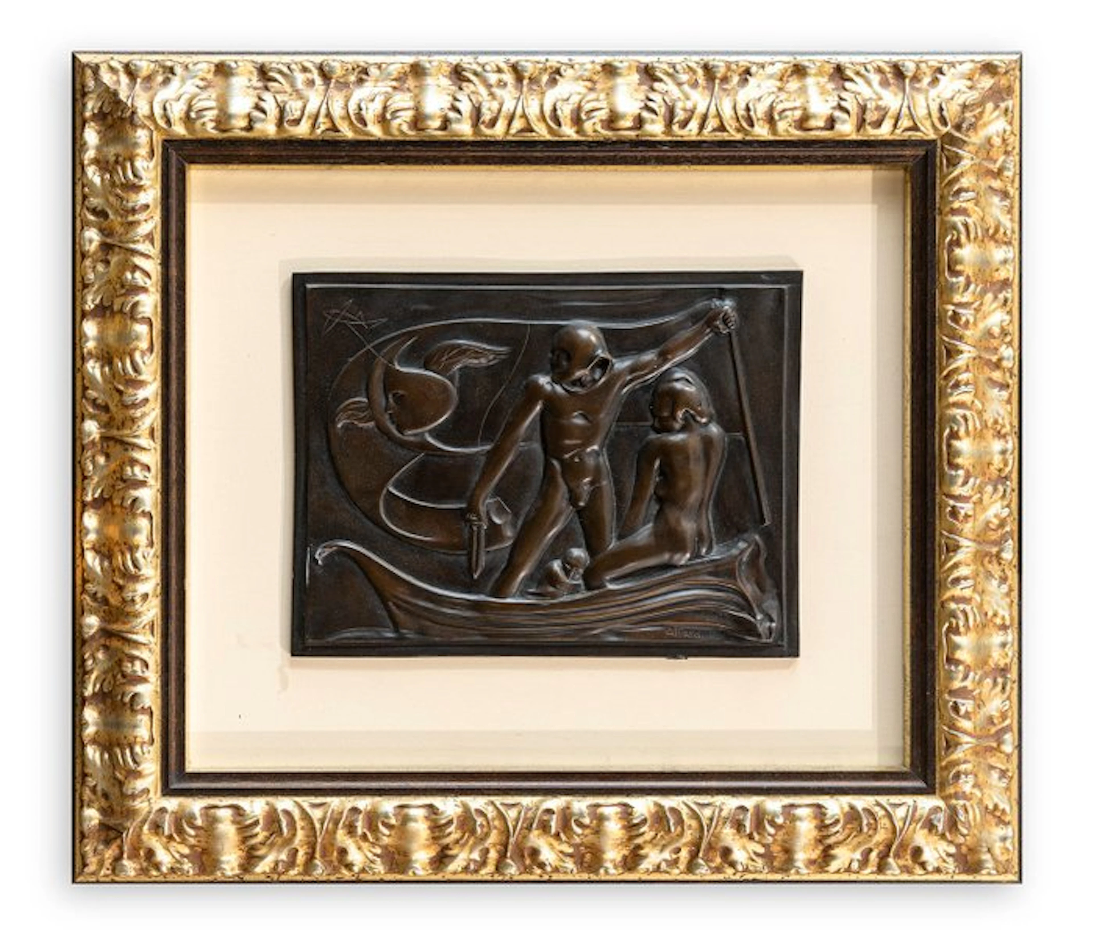 Ugo Attardi (1923-2006) - Sculpture, Ulisse - 27 cm - Bronze - 1980