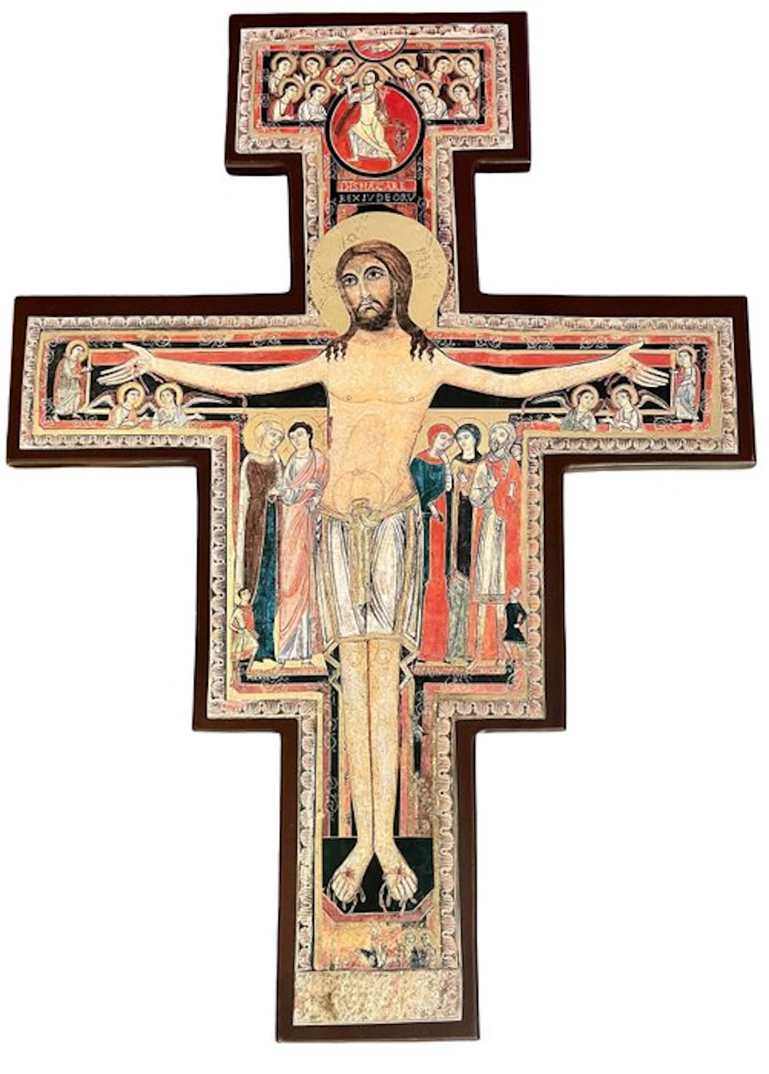 Great Cross of Saint Damian - 58 cm - Wood - 1970-1980