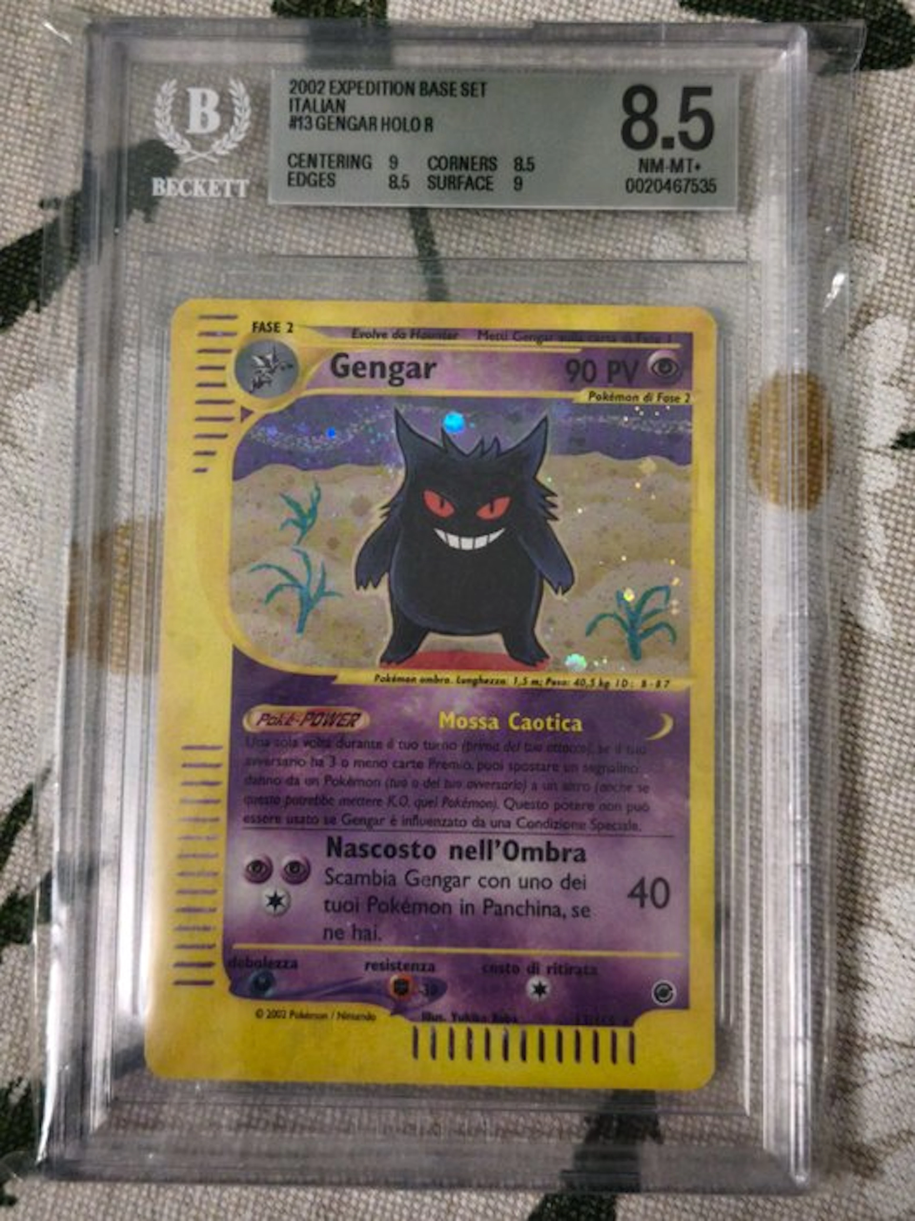 Pokémon - 1 Graded card - Gengar Holo - Beckett 8.5