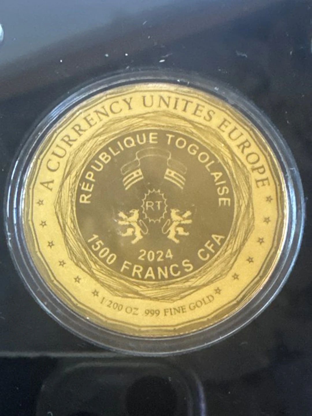 Togo. 1500 Francs 2024 Deutschland, 1/200 Oz (.999) (No reserve price)