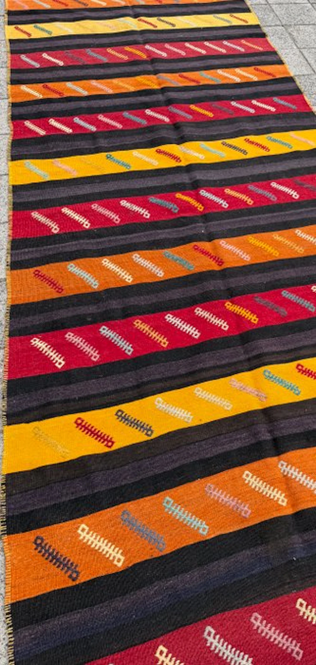 Turkish style kilim - unused - handwoven - wool - Kelim - 412 cm - 150 cm