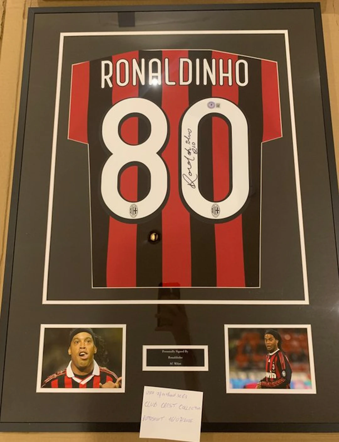 AC Milan - Italian Football League - Ronaldinho - 2010 - Football jersey