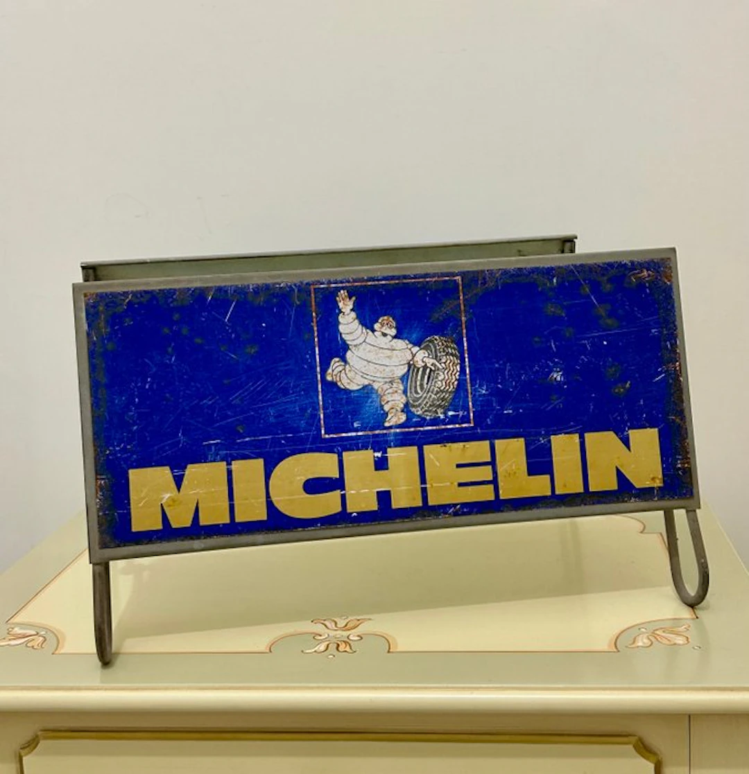 Michelin Porta-Pneumatici in metallo bifacciale - Anni...