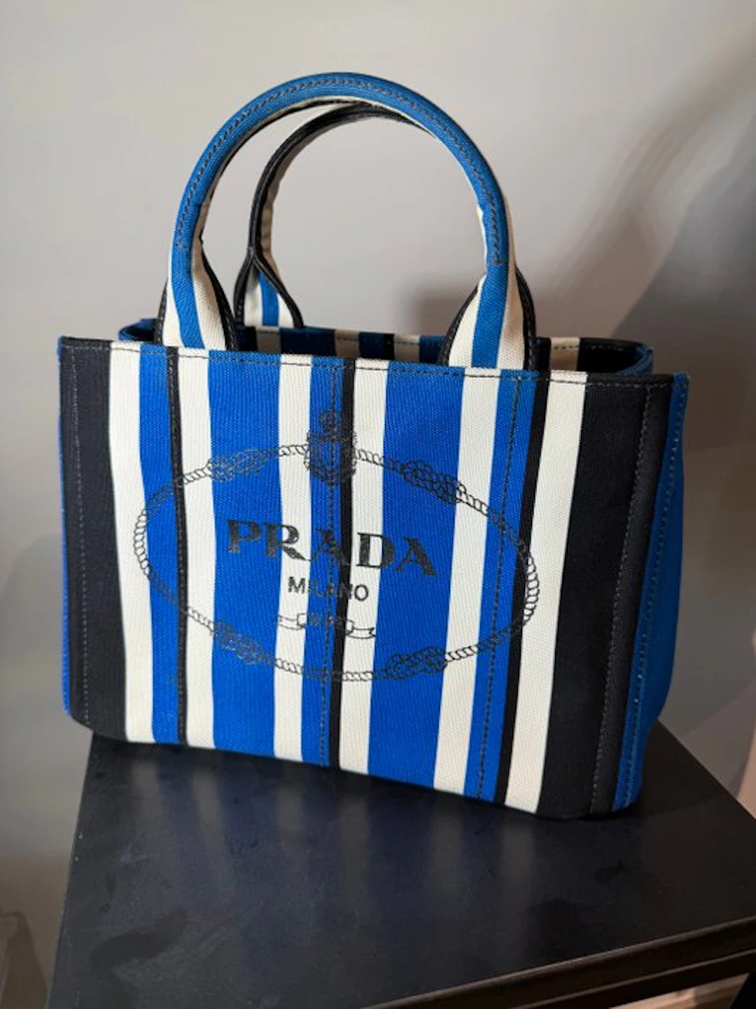 Prada - Canapa Righe - Handbag