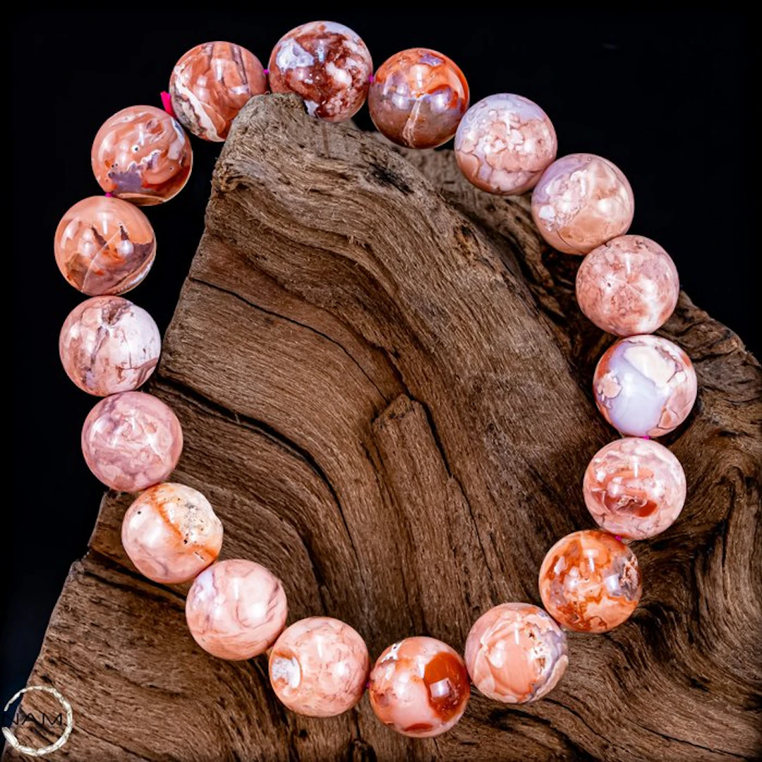 Cotton Candy Agate Bracelet – Delicate colors with...