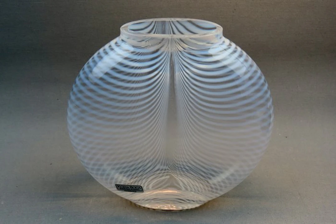 Kosta Boda - Bertil Vallien - Vase - Glass - Zebra vase - 1970