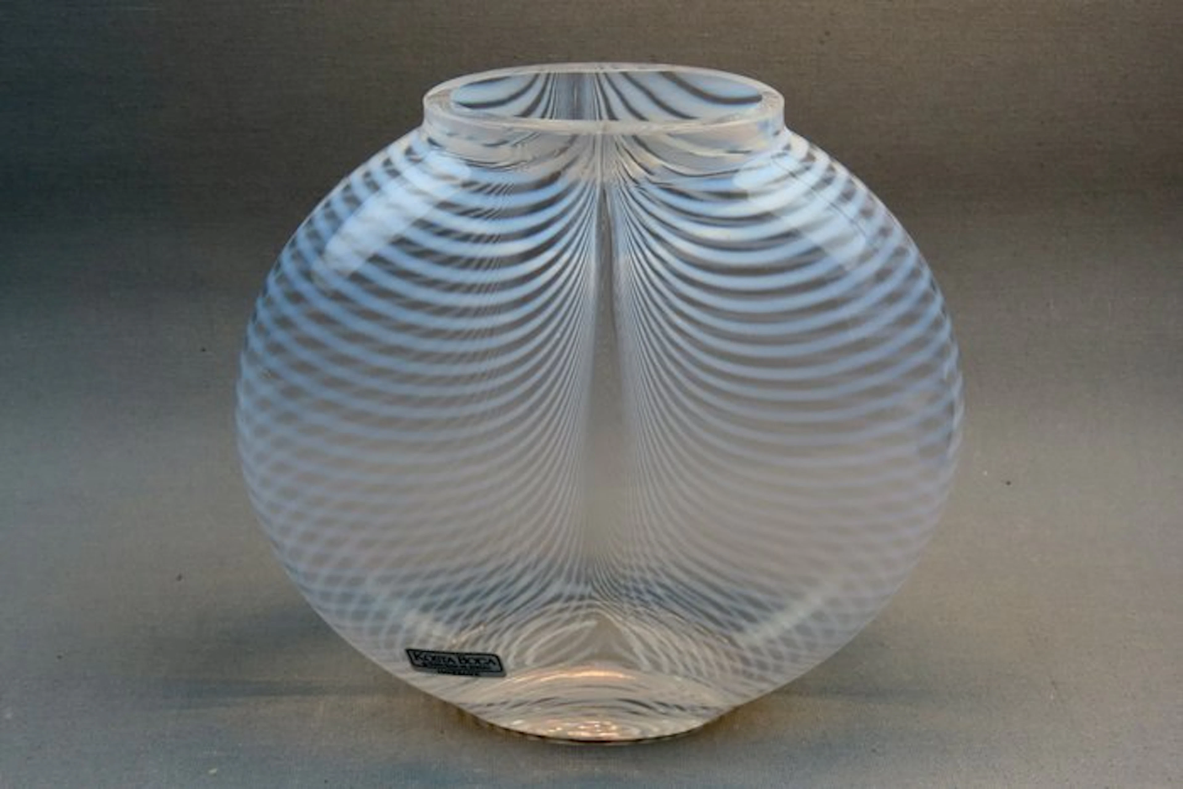 Kosta Boda - Bertil Vallien - Vase - Glass - Zebra vase - 1970