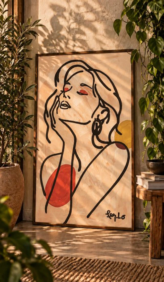 Claudia Fer.Lo - Languore - Acrylic on canvas 100 x 59 cm "XL"