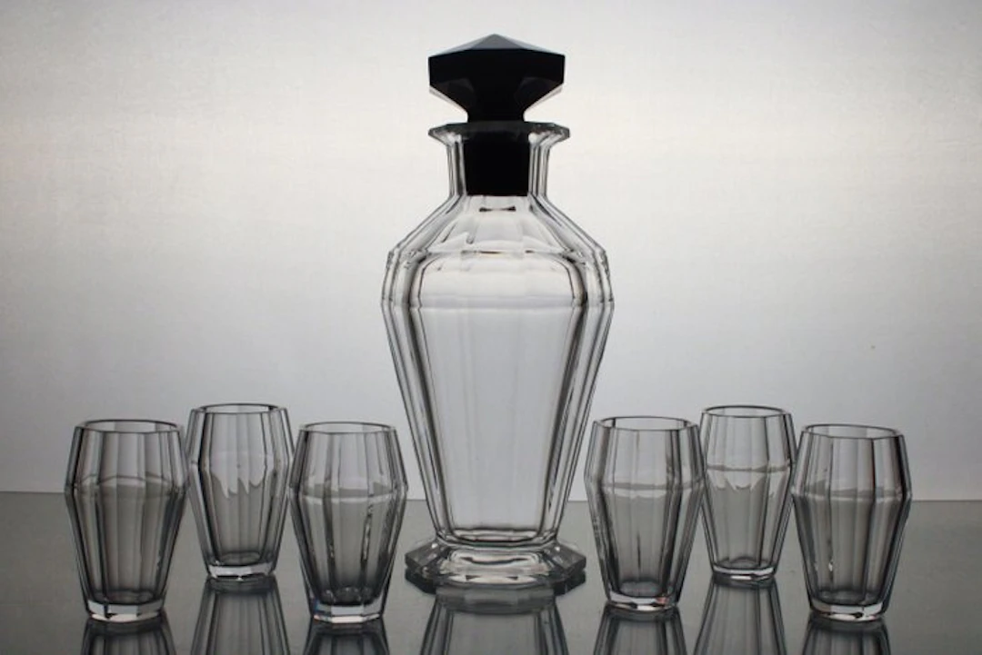 Val Saint Lambert - Drinking set (7) - Montmartre - Crystal