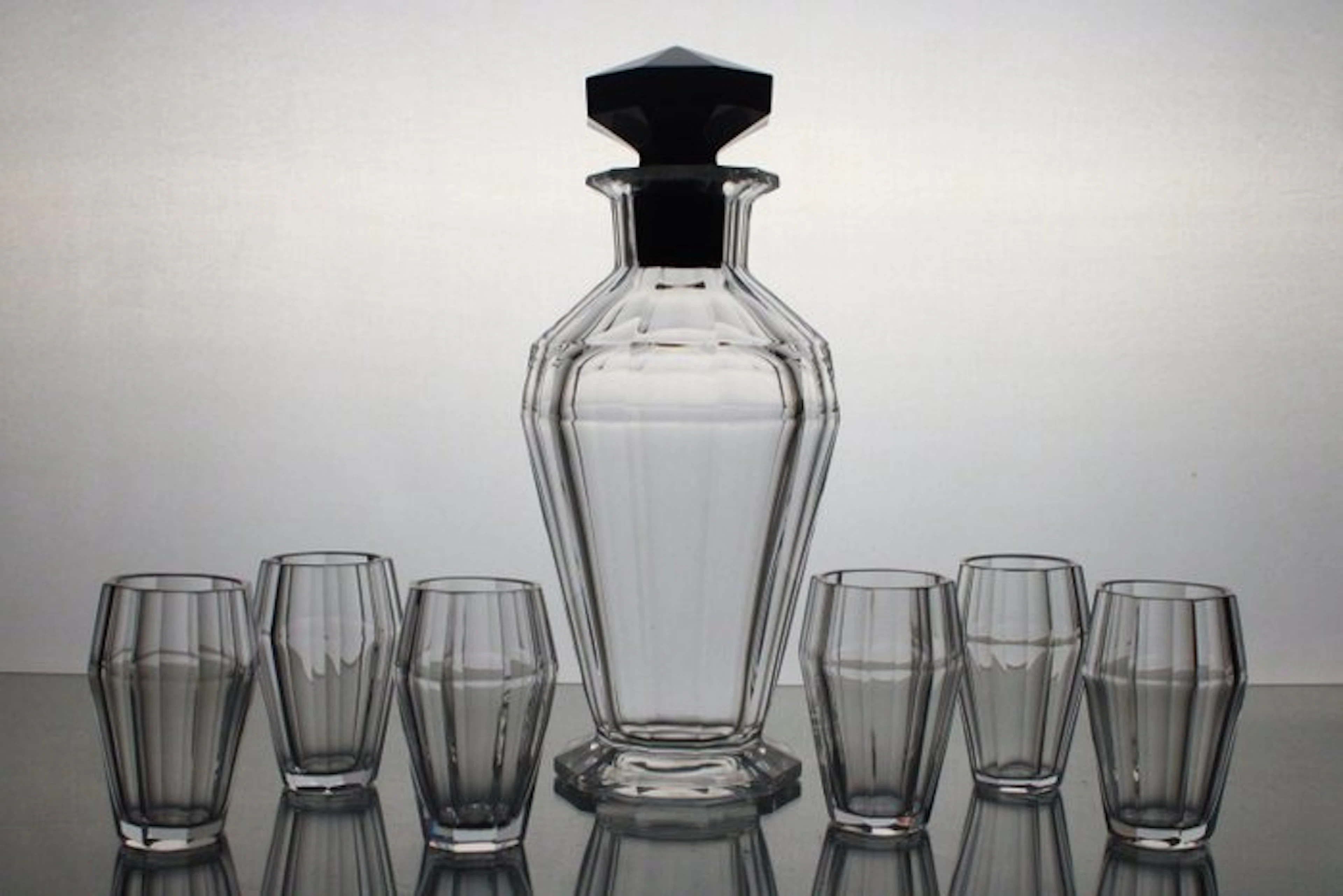 Val Saint Lambert - Drinking set (7) - Montmartre - Crystal