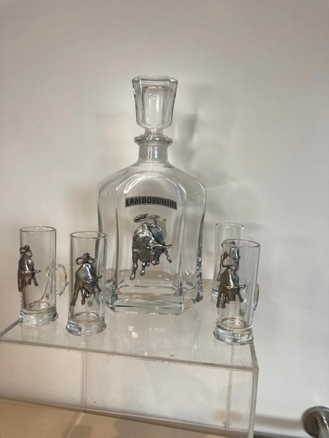 Carafe with glasses - Lamborghini - 1970