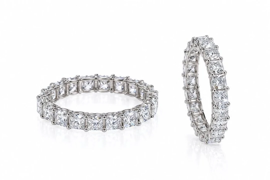 No reserve price - Ring - 14 kt. White gold - 2.10ct. tw. Diamond (Lab-grown)