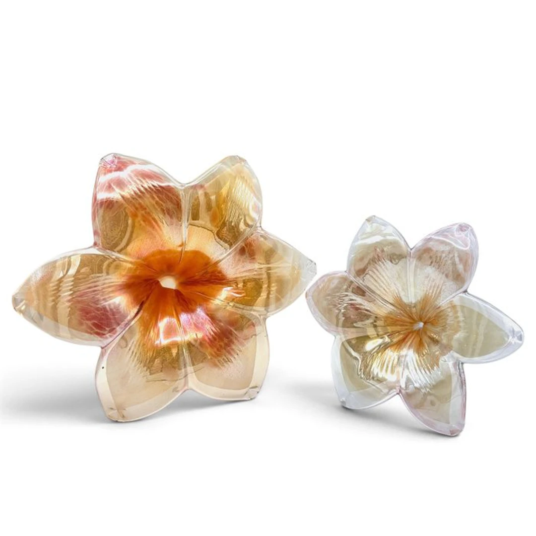 Centrepiece (2) - Glass - Flowers in Artistic Glass