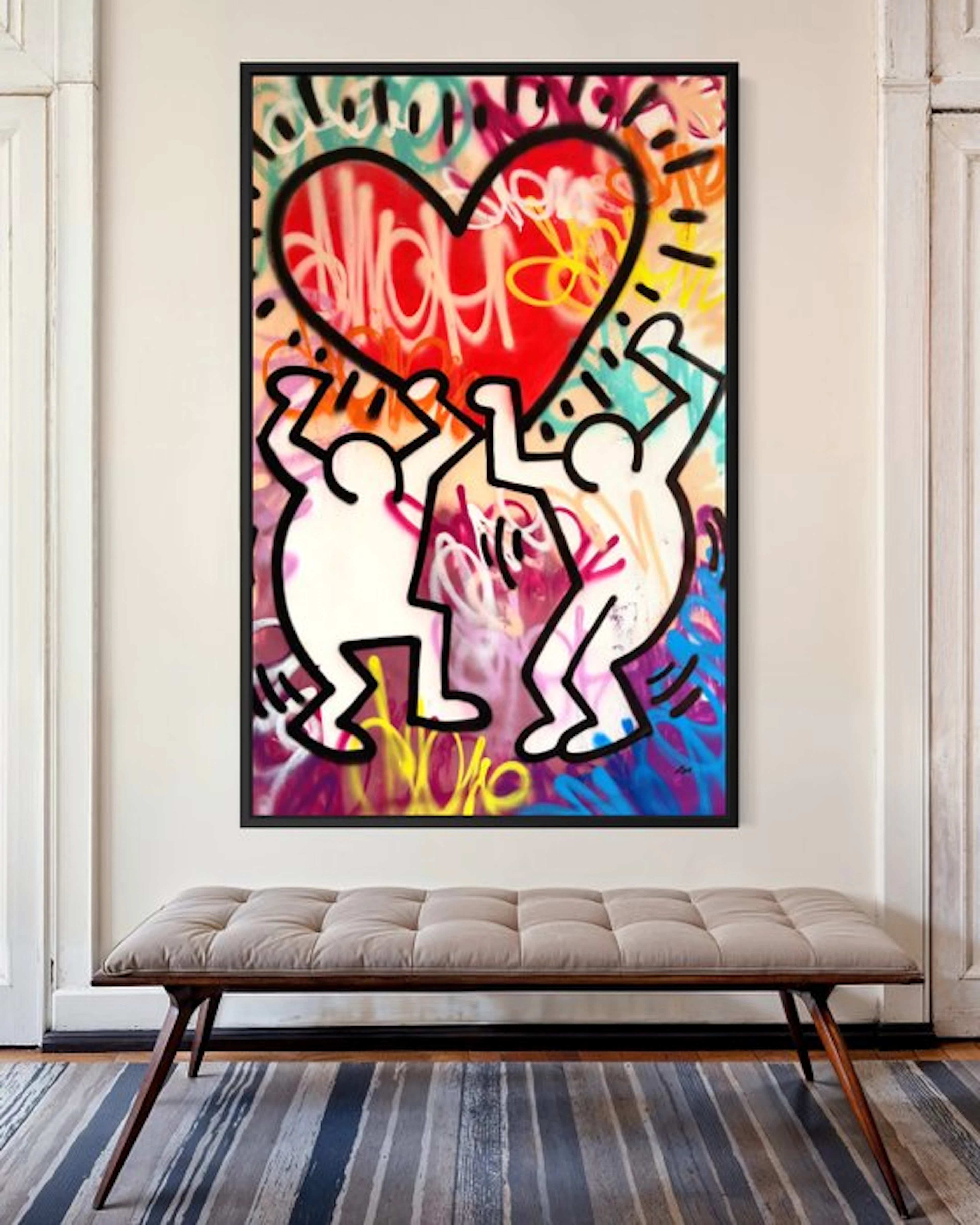 Gunnar Zyl - Heart / Keith Haring & Zyl XXL