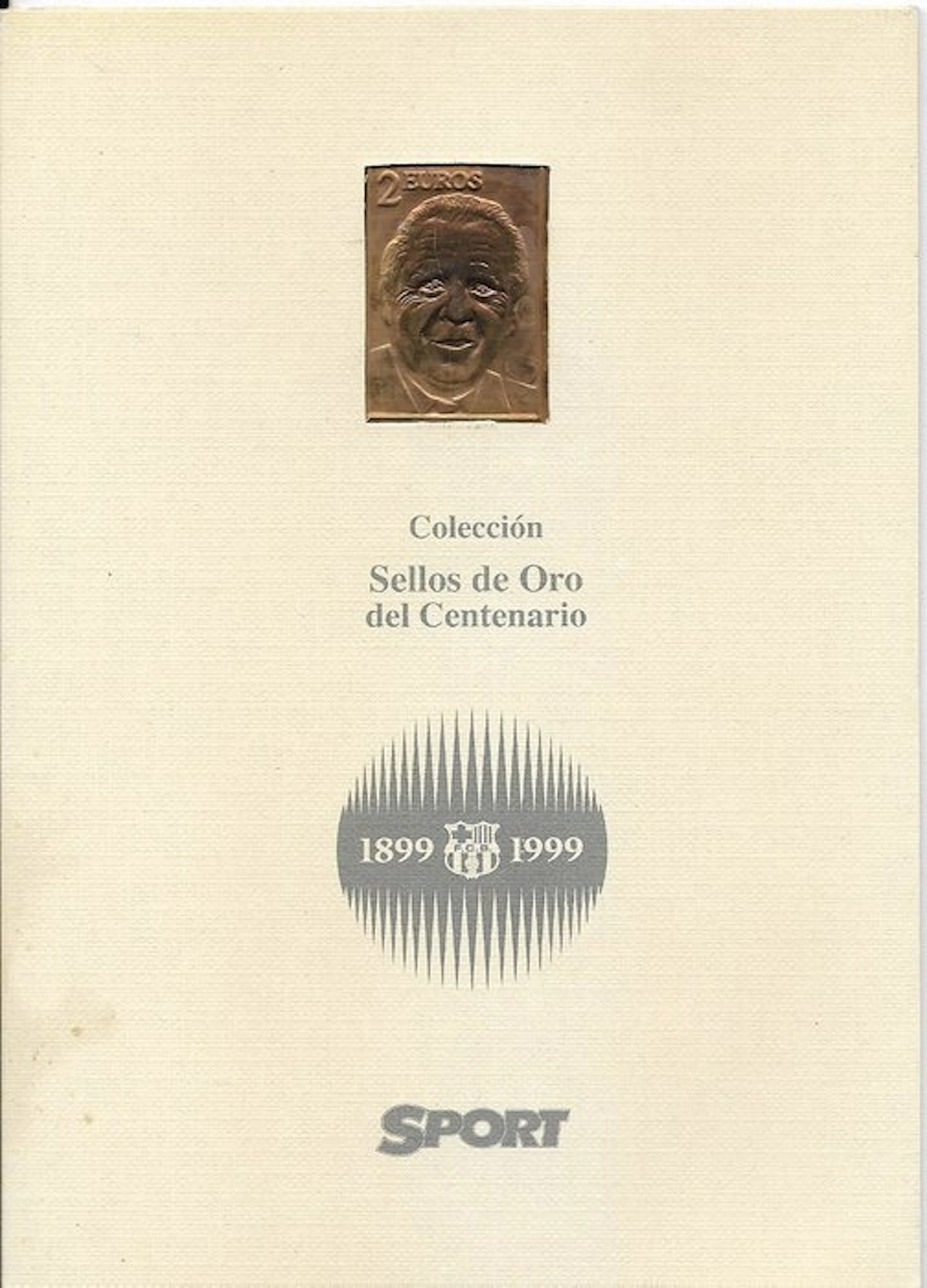 FC Barcelona - 1999 - 24k gold seal - NUÑEZ - Centennial gold seals