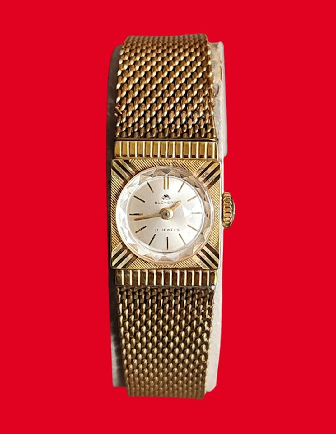 Bucherer - Montre vintage plaqué or 20 microns - No...