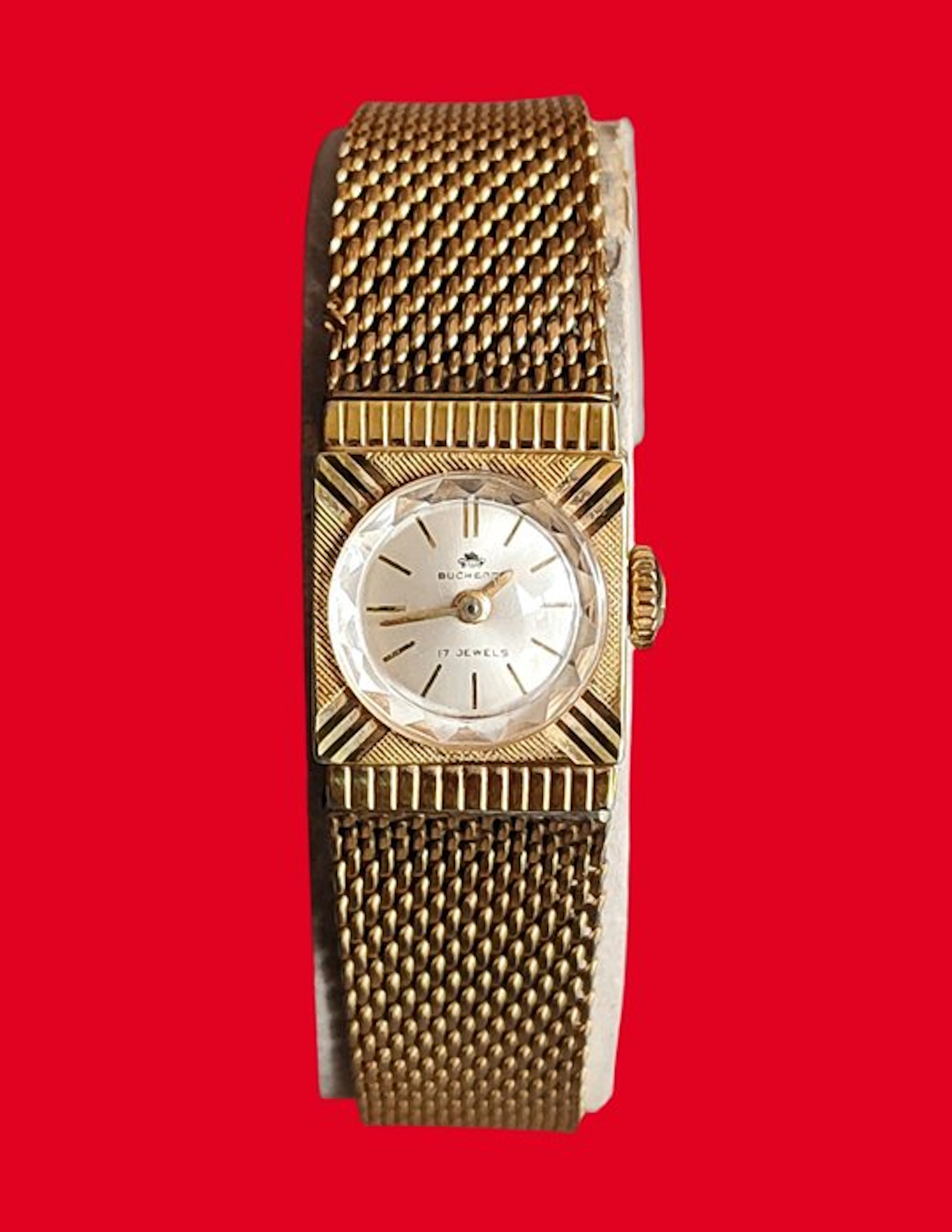 Bucherer - Montre vintage plaqué or 20 microns - No...