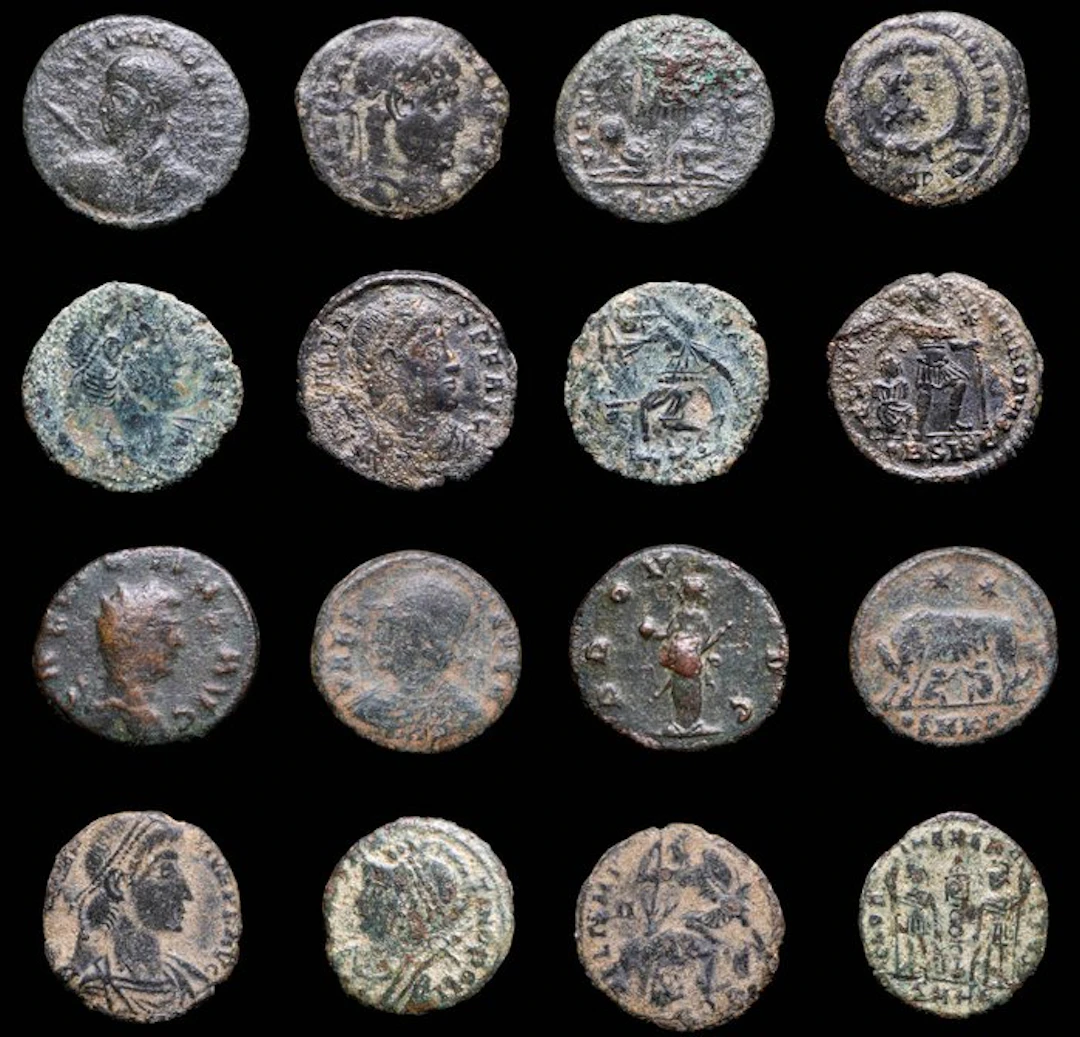 Roman Empire Lot of 8 coins minted between the 3rd and 4th centuries AD