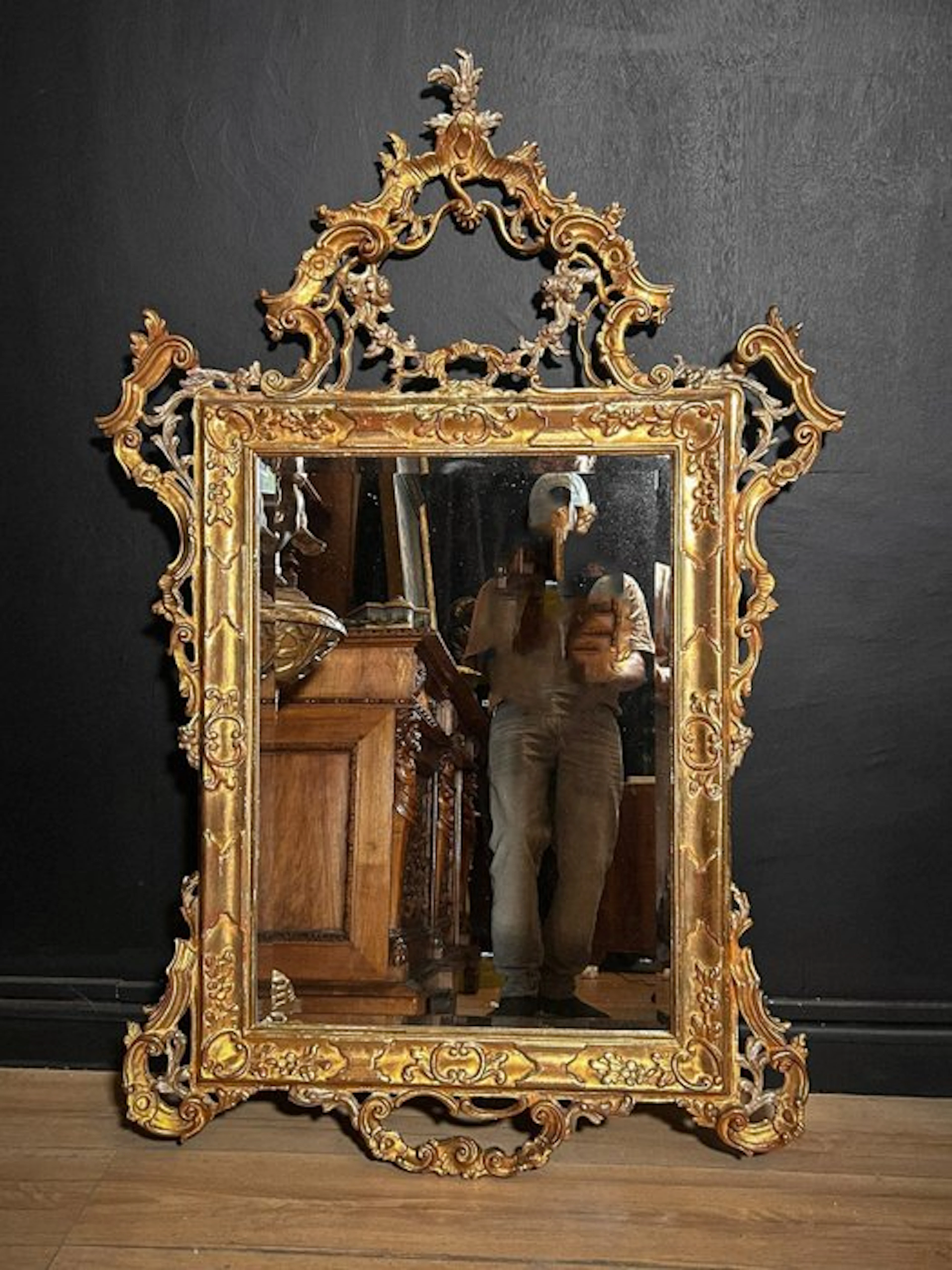 Wall mirror - Wood, Glass