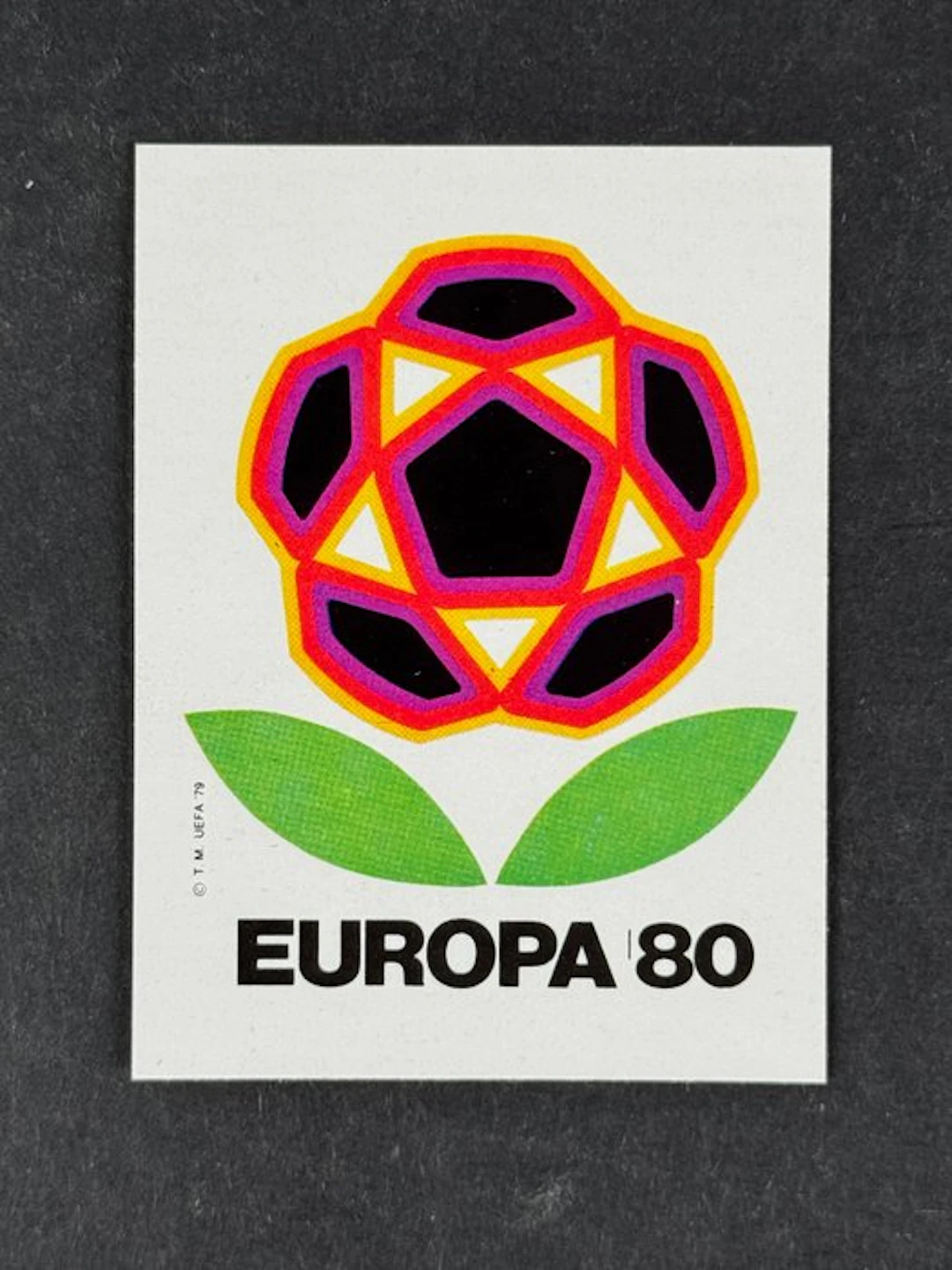 1980 Panini #21 Europa 80 Logo - 1 Sticker - Mint (M)