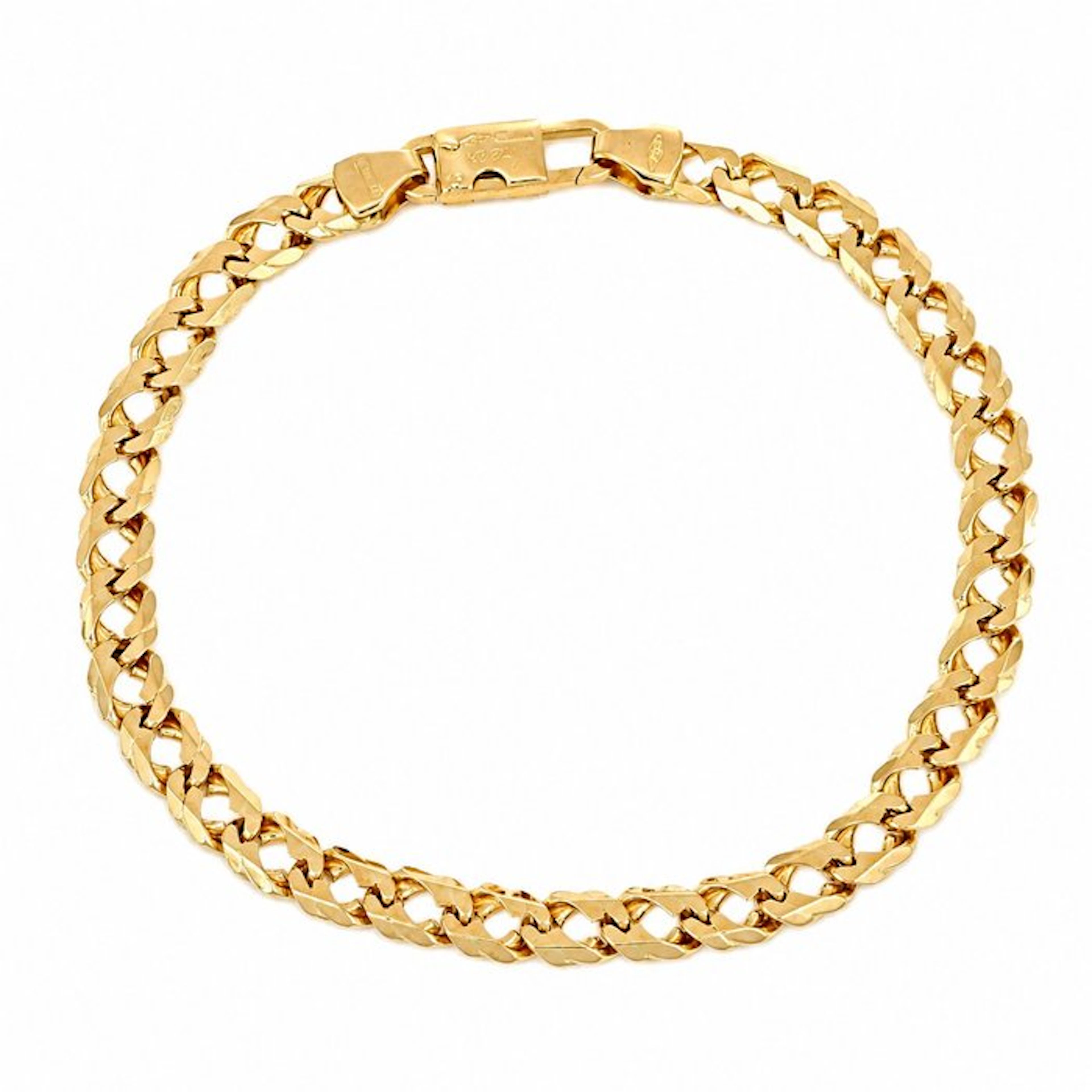 Bracelet - 18 kt. Yellow gold - Made in Italy - Handmade