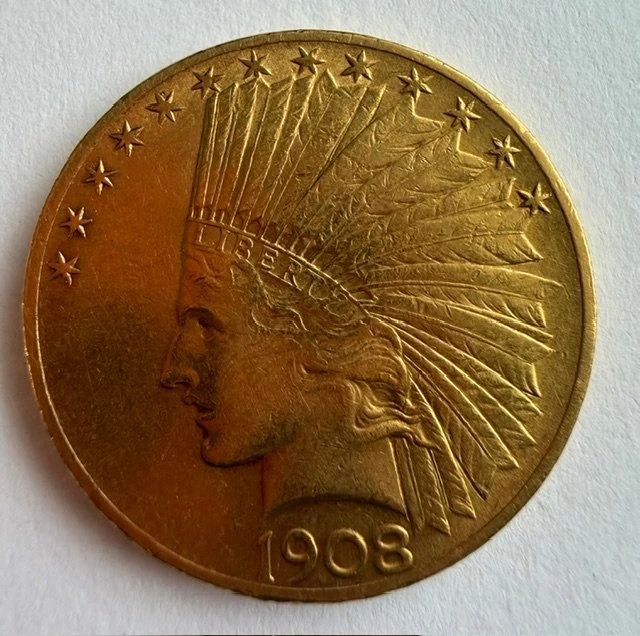 United States. 10 Dollars 1908