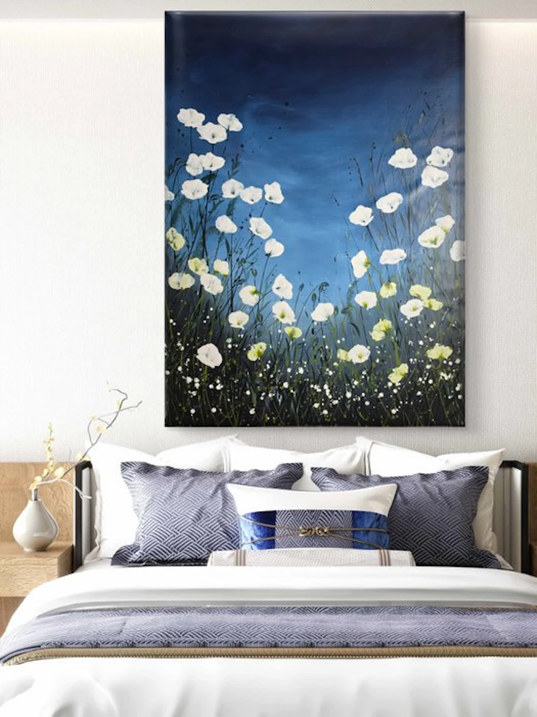 Alla Faber - Blossoms in Blue Serie: Poppies XXL