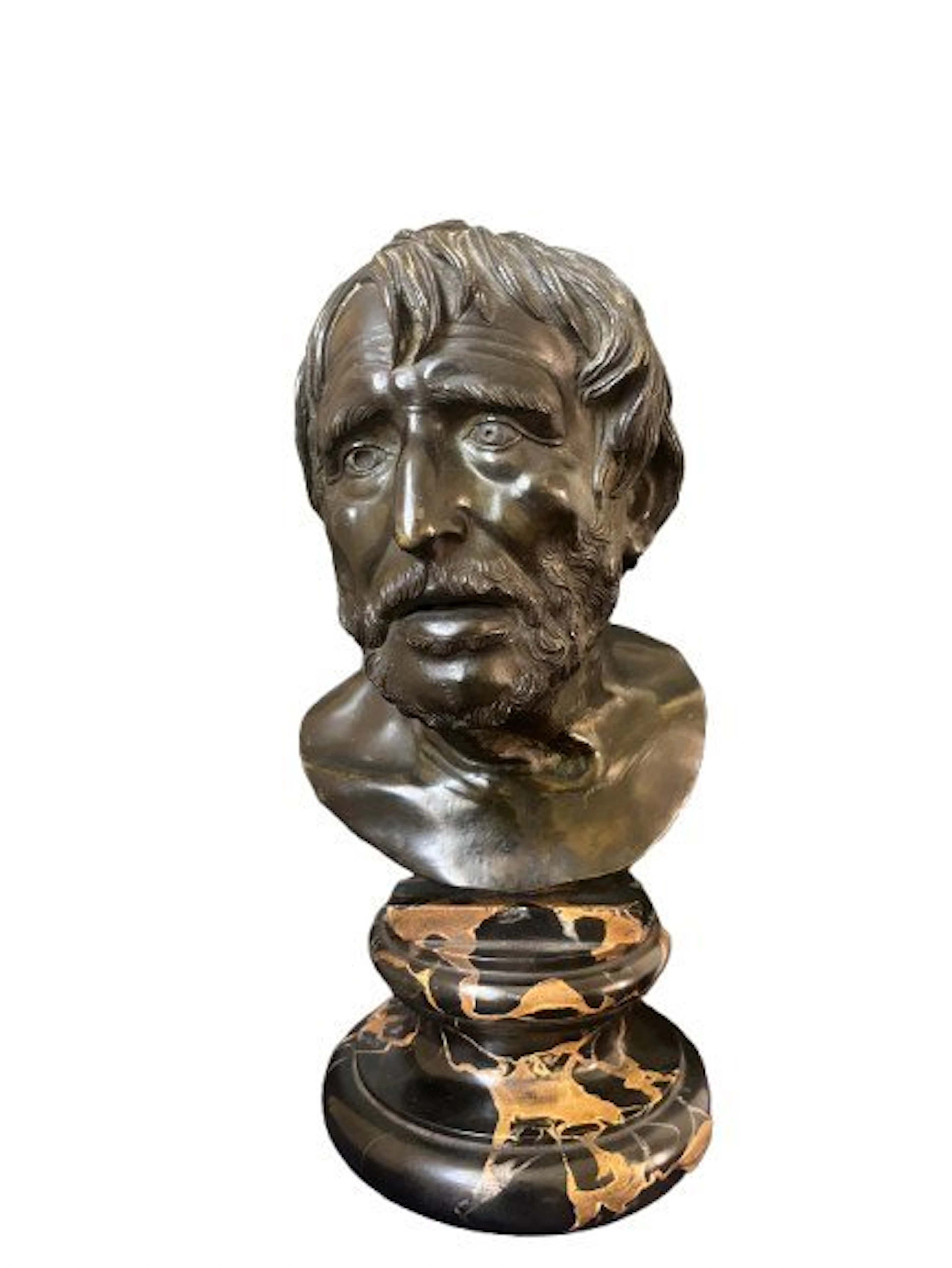 Sculpture, Seneca - 29.5 cm - Patinated bronze