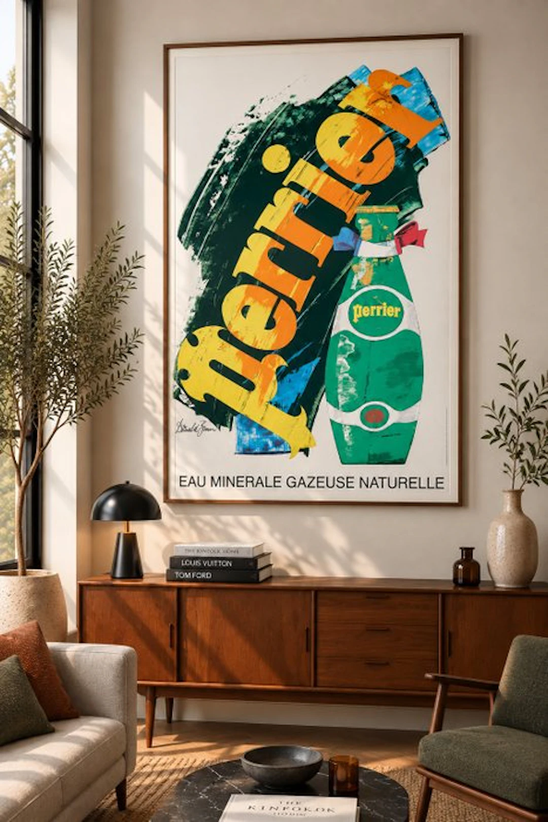 Donald Brun - PERRIER "EAU MINERALE GAZEUSE NATURELLE" - (large size) - 1970s