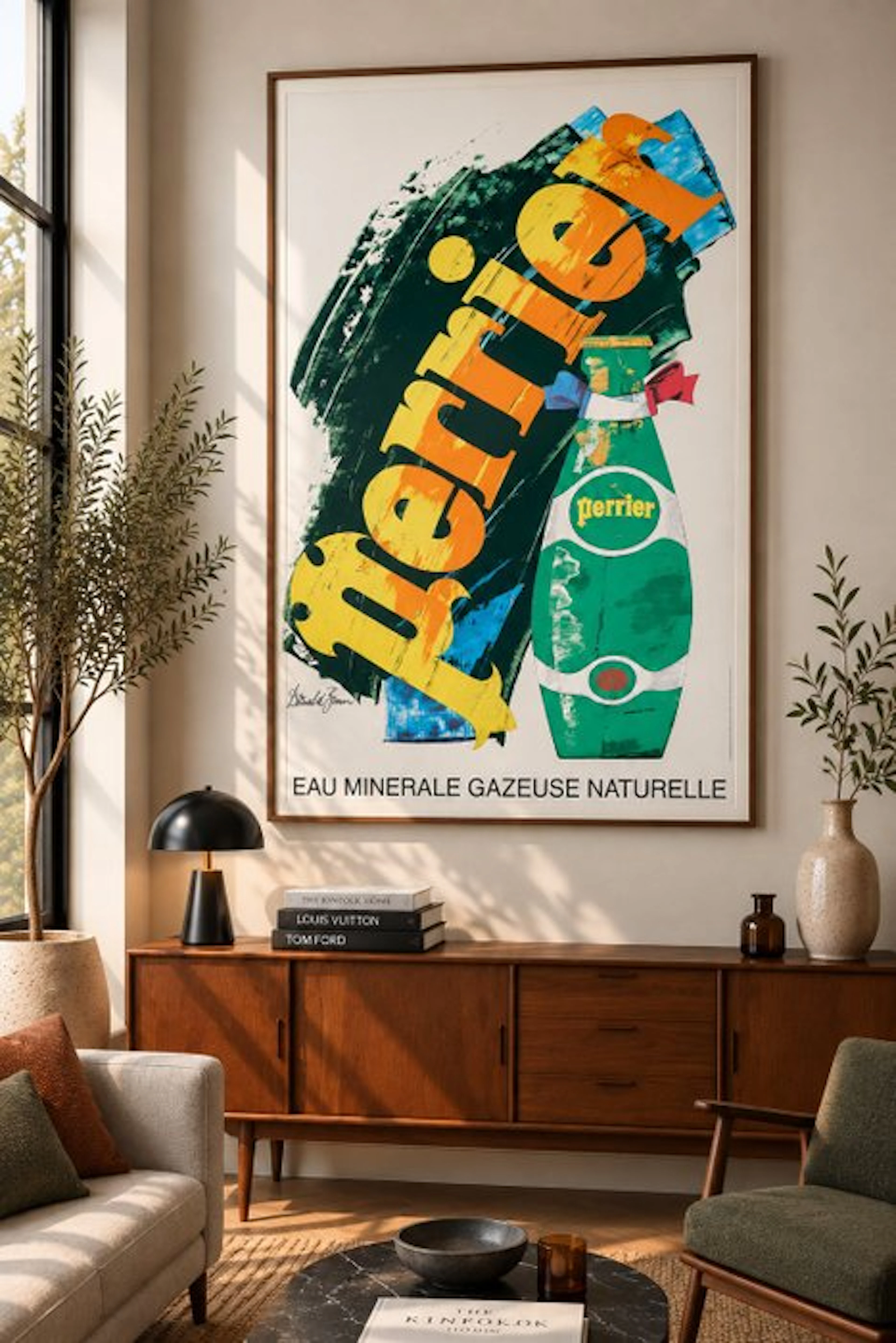 Donald Brun - PERRIER "EAU MINERALE GAZEUSE NATURELLE" - (large size) - 1970s