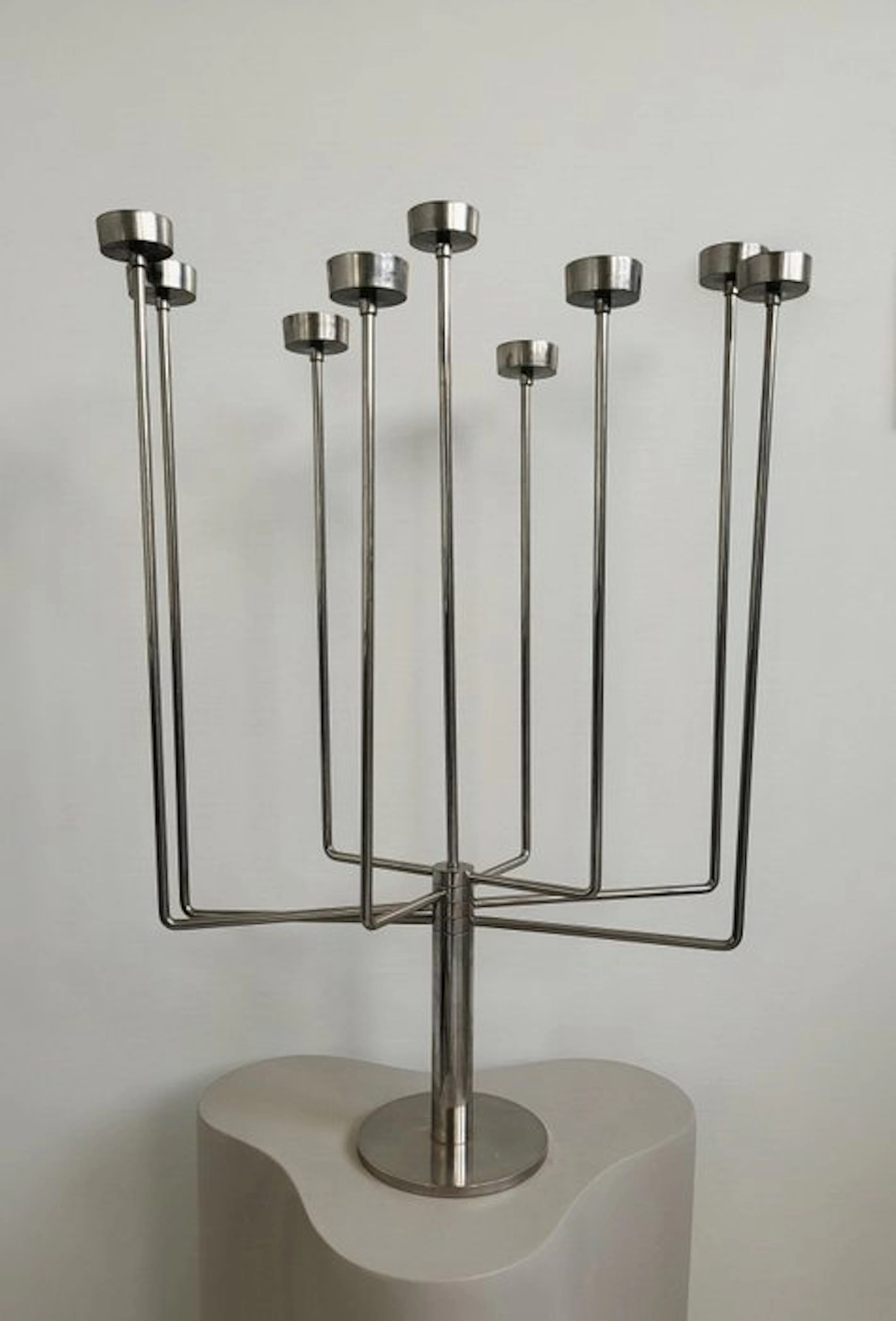 Habitat - Candleholder Swivel - Chrome - XXL Kinetic Candelabrum