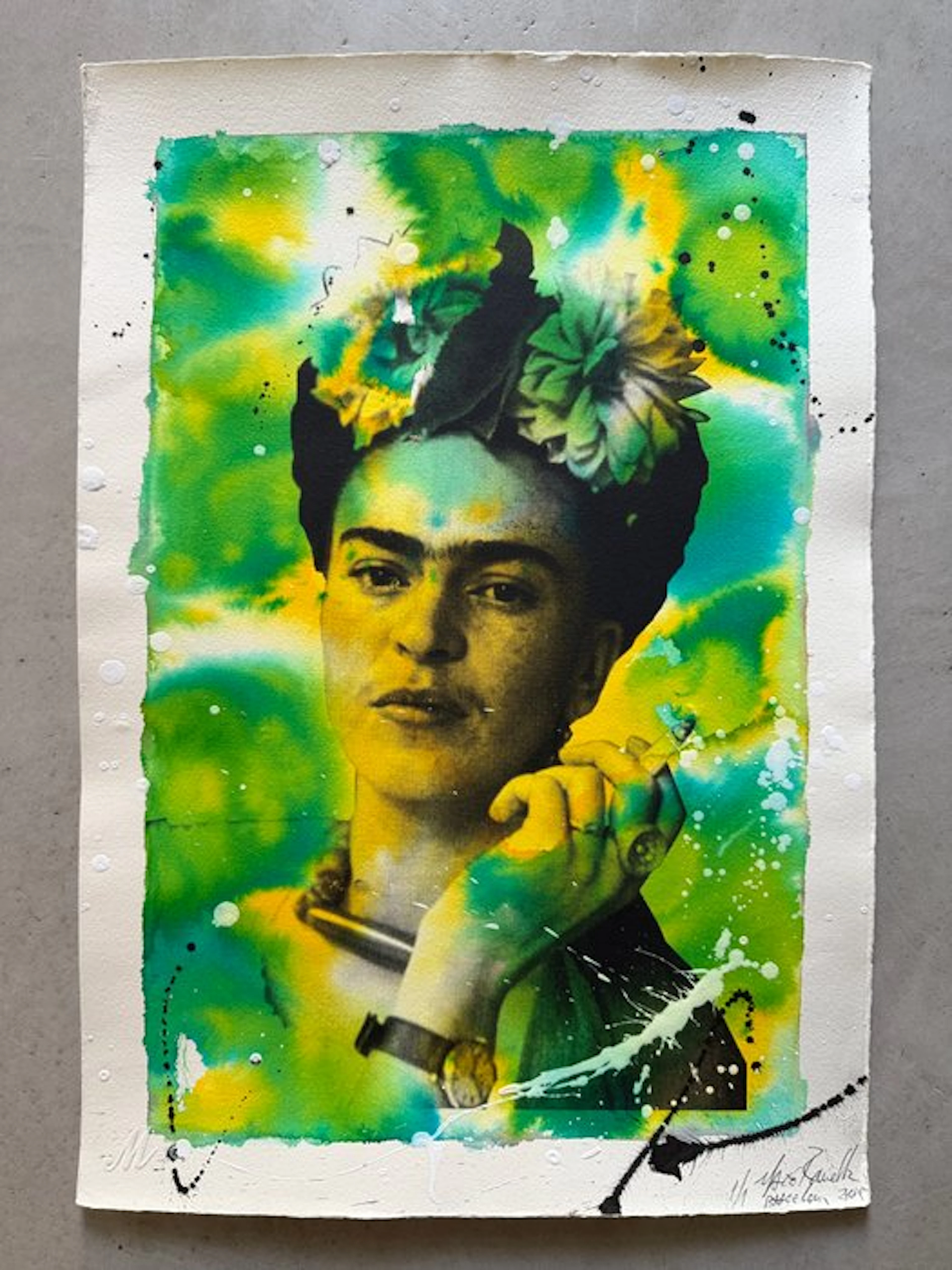 Maxo Renella - Frida Kahlo (handfinished unique 1/1)