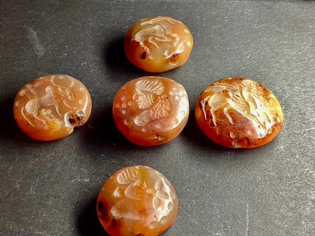 Replica of Ancient Western Asiatic - Sassanid - Carnelian Amulet seal