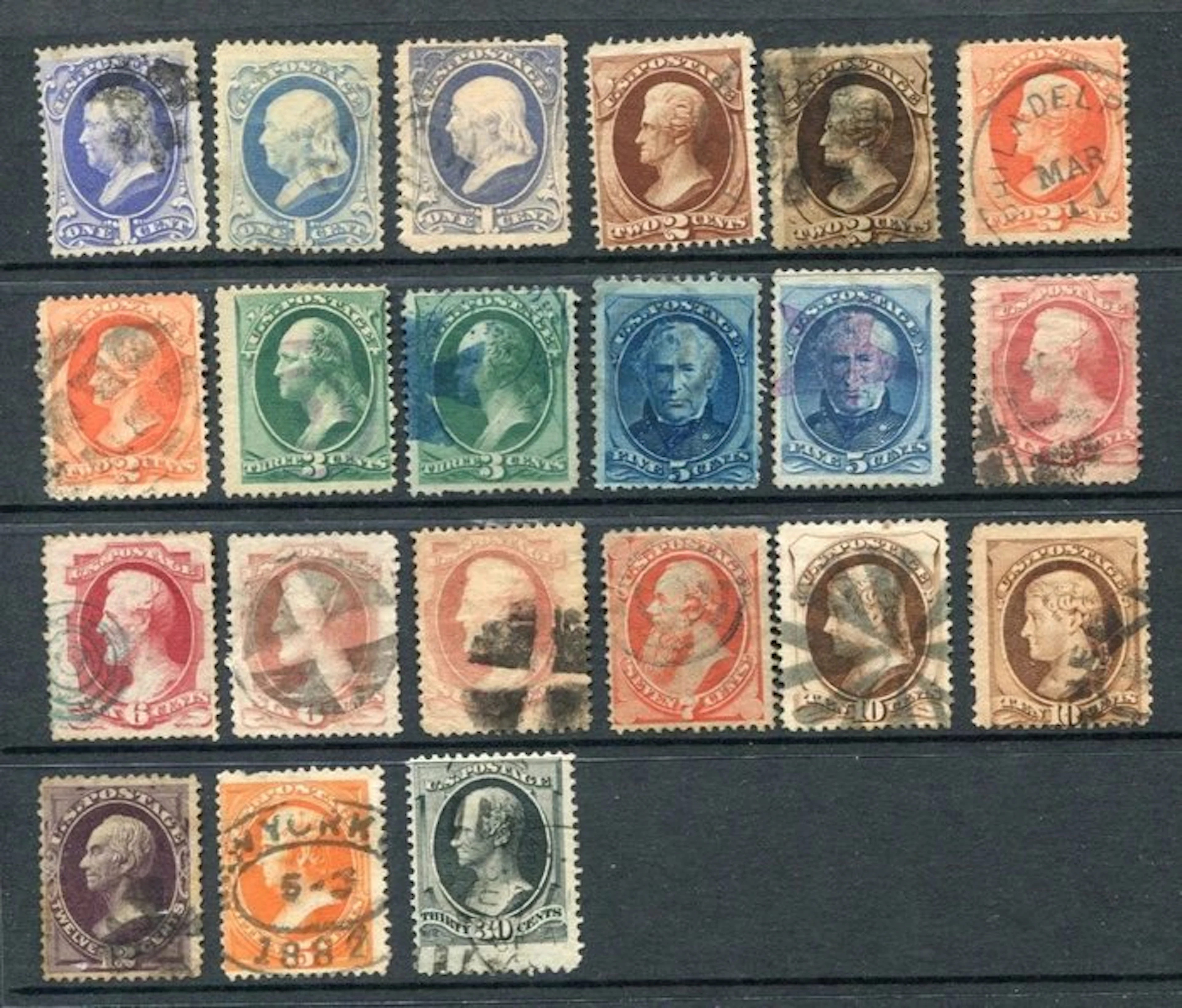United States - United States 1870/1893 - Selection of Classic Issues