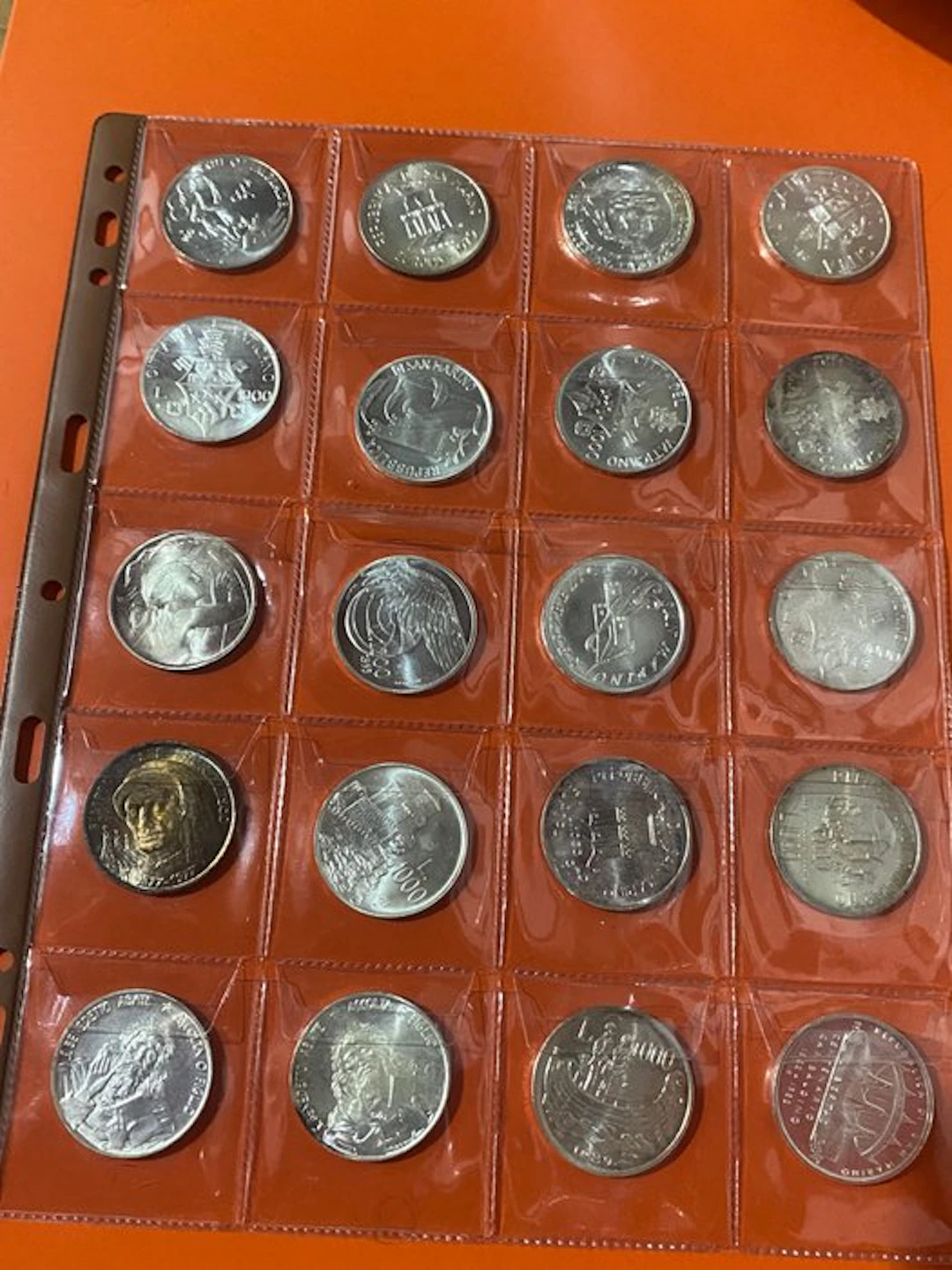 San Marino, Vatican. 1000 Lire 1977/1993, Lotto di 10 monete